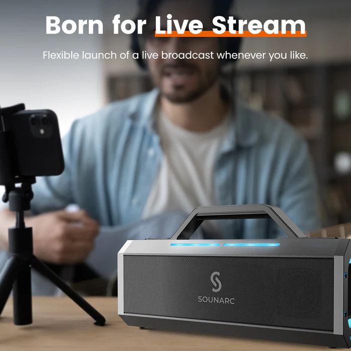 Sounarc K1 150W Portable Wireless Bluetooth Karaoke Speaker、mySite、fannypackpong