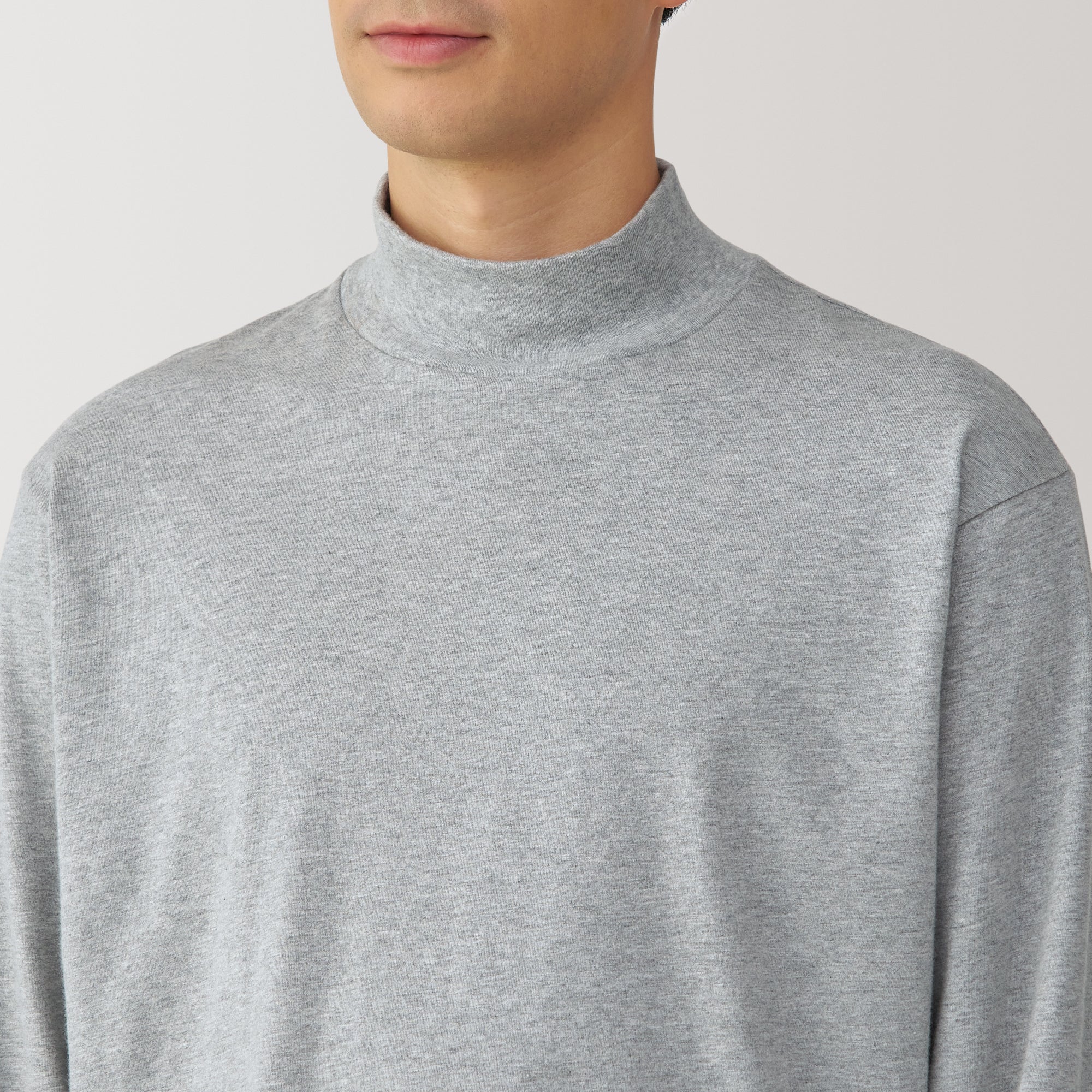  Men's Brushed High Neck Long Sleeve T-Shirt、mySite、sugarbowlscore