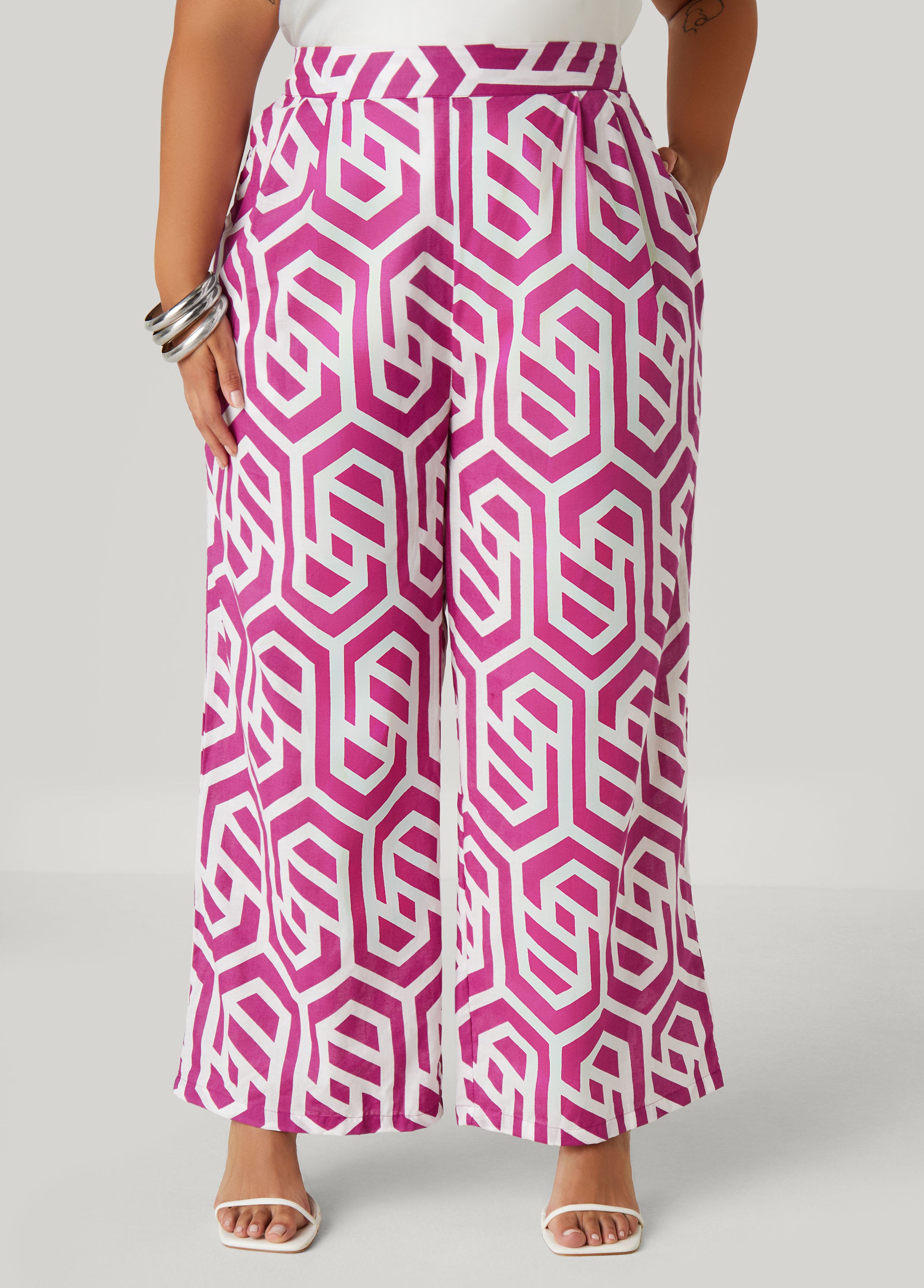 Geo Print Cotton Pants、mySite、bengalsvssteelers