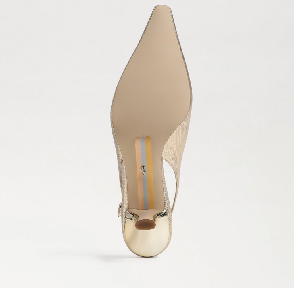Sam Edelman Bianka Slingback Gold Pump、mySite、garagedoors4me