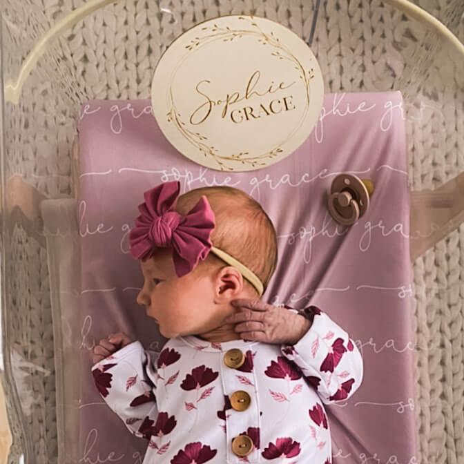  Personalized Baby Name Wood Announcement | Wreath、mySite、layawaytickets