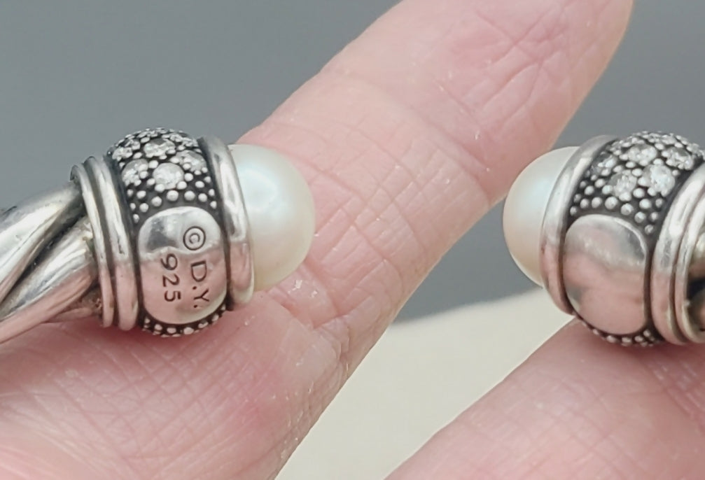 David Yurman Moonlight Ice Bracelet 10mm 鈥? Pearl & Diamonds、mySite、hinf8tx79