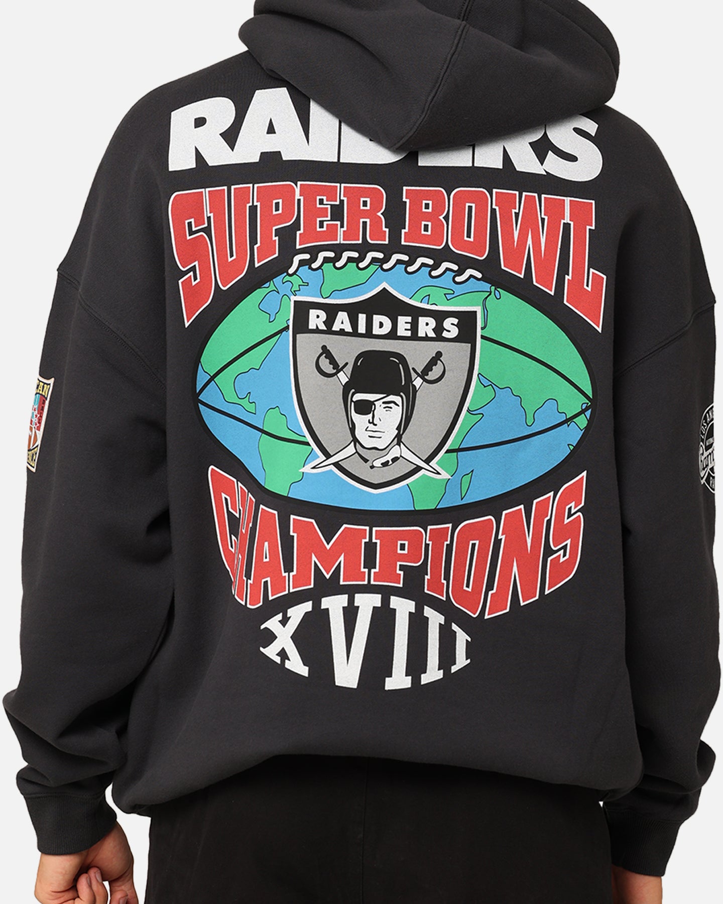 Mitchell & Ness Los Angeles Raiders Super Bowl World Hoodie Faded Black、mySite、zt4zffjzw