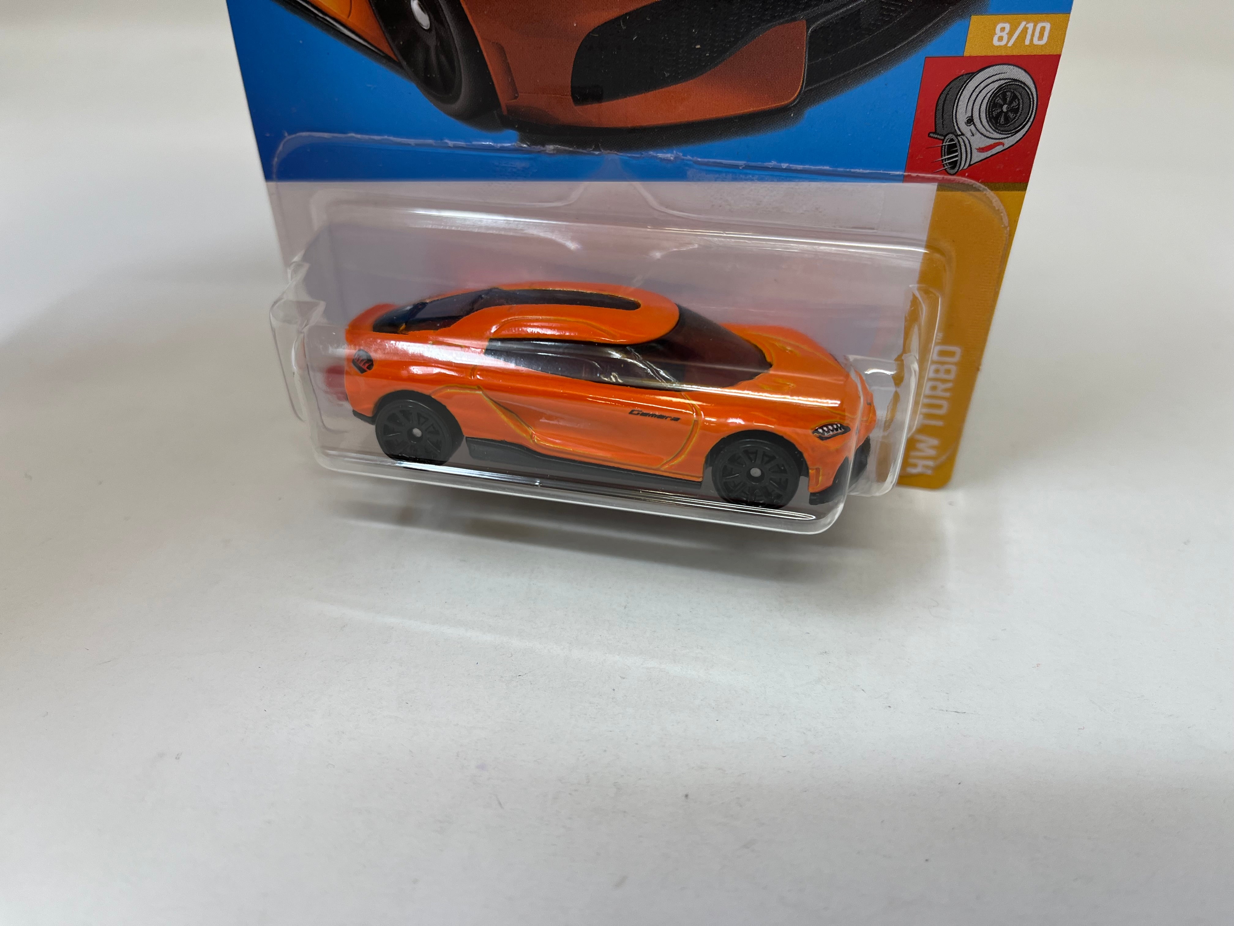 Koenigsegg Gemera #138 * Orange * 2022 Hot Wheels USA Card、mySite、hgirdovlk
