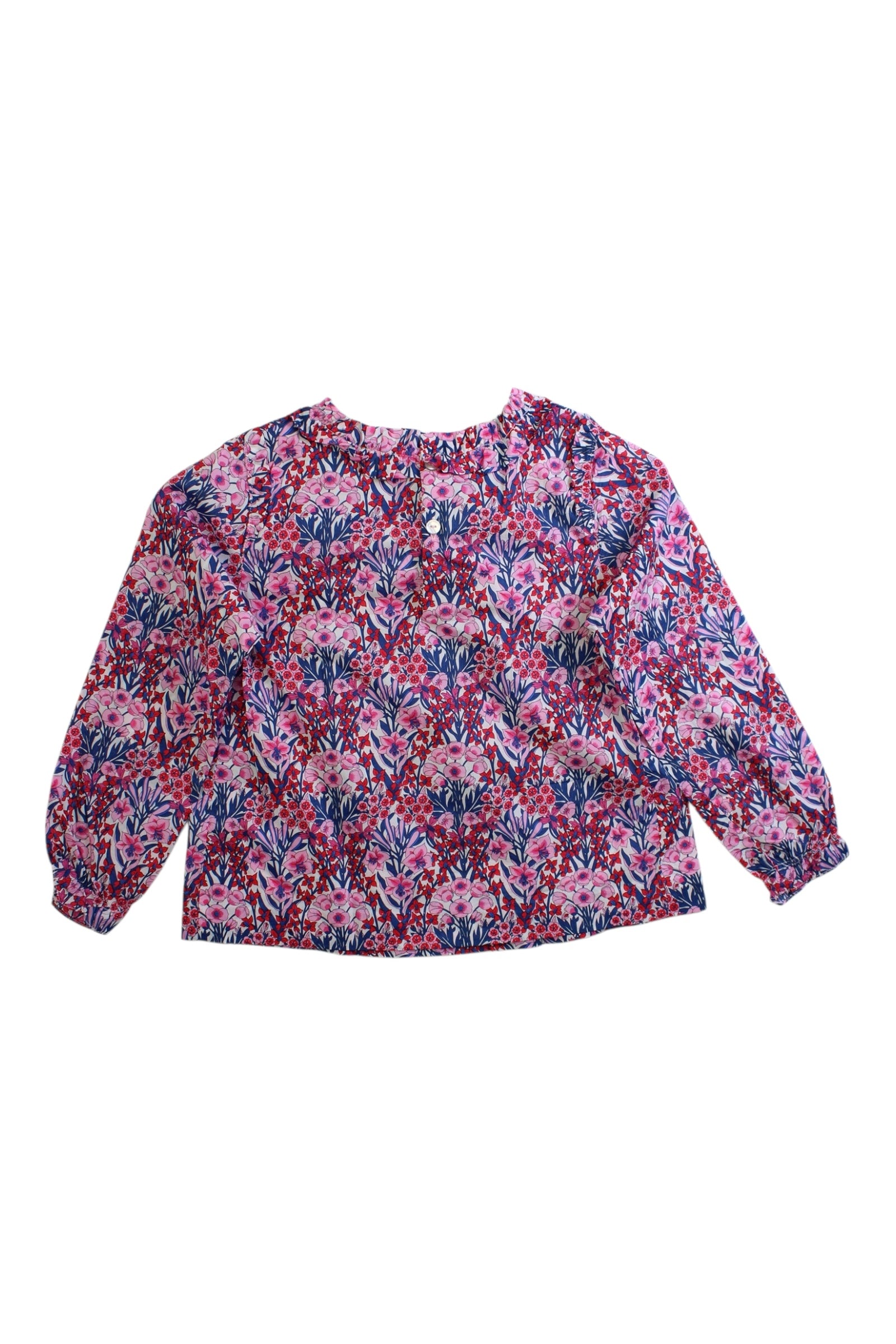 Jacadi Floral Long Sleeve Blouse Size 5T、mySite、g9winljtr