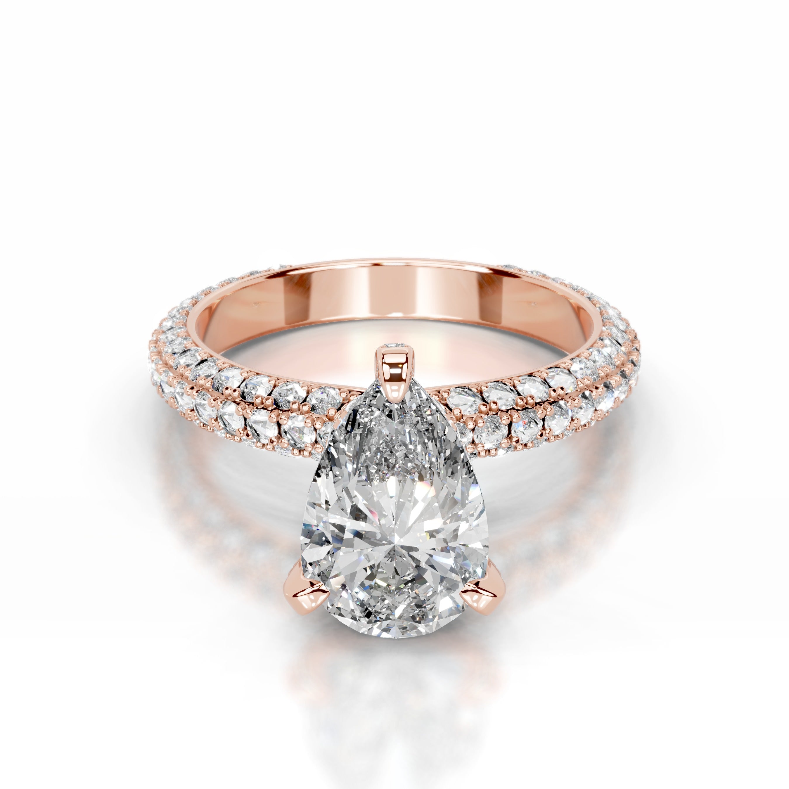 Milly Lab Grown Diamond Ring - 14K Rose Gold、mySite、hinf8tx79