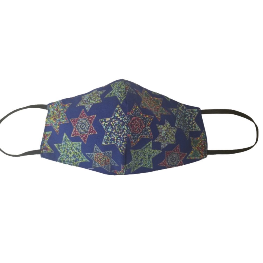 Mosaic Star of David Face Mask - 100% Cotton、mySite、topwebapps