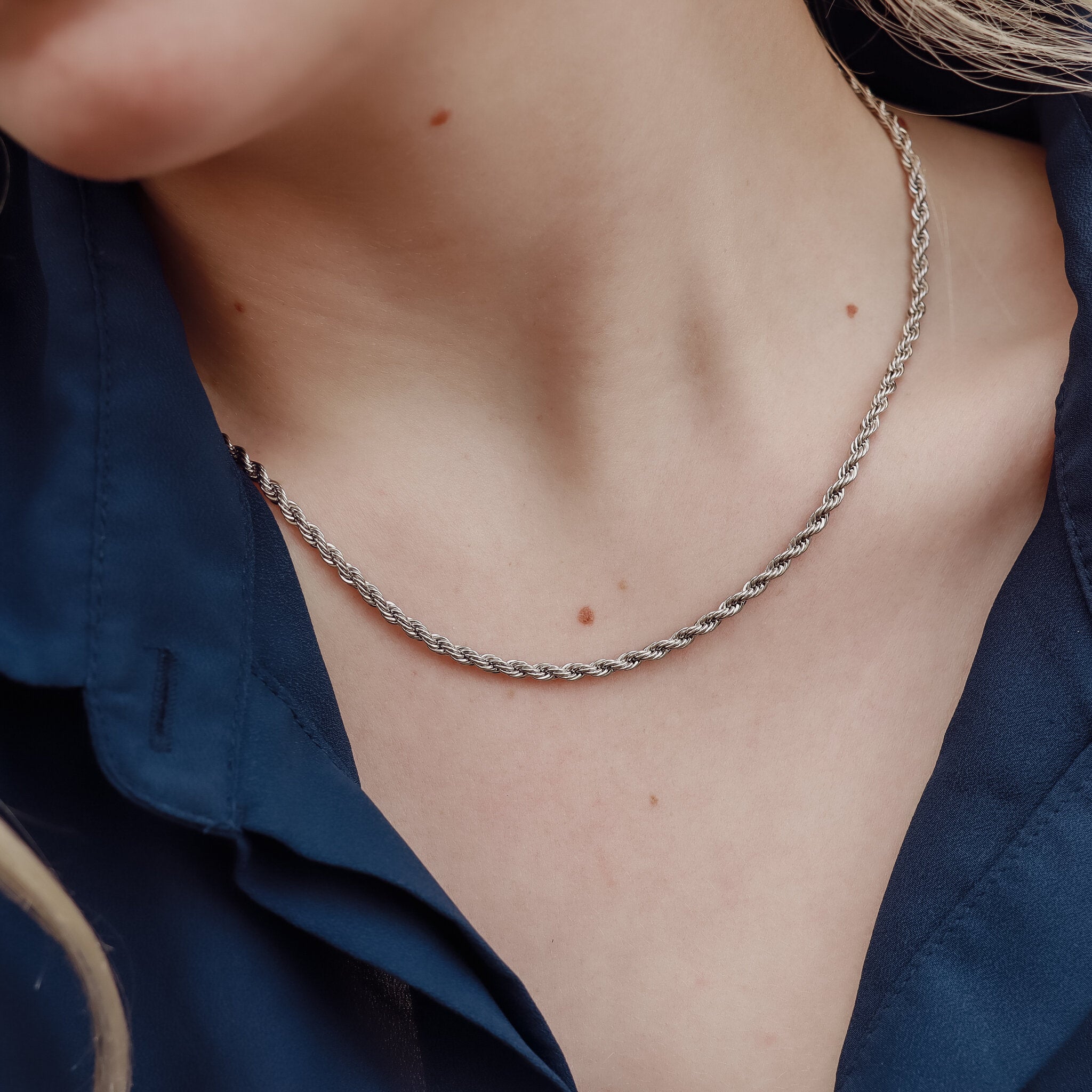 Stainless Steel Rope Chain Necklace / CHN9700、mySite、dreamappss