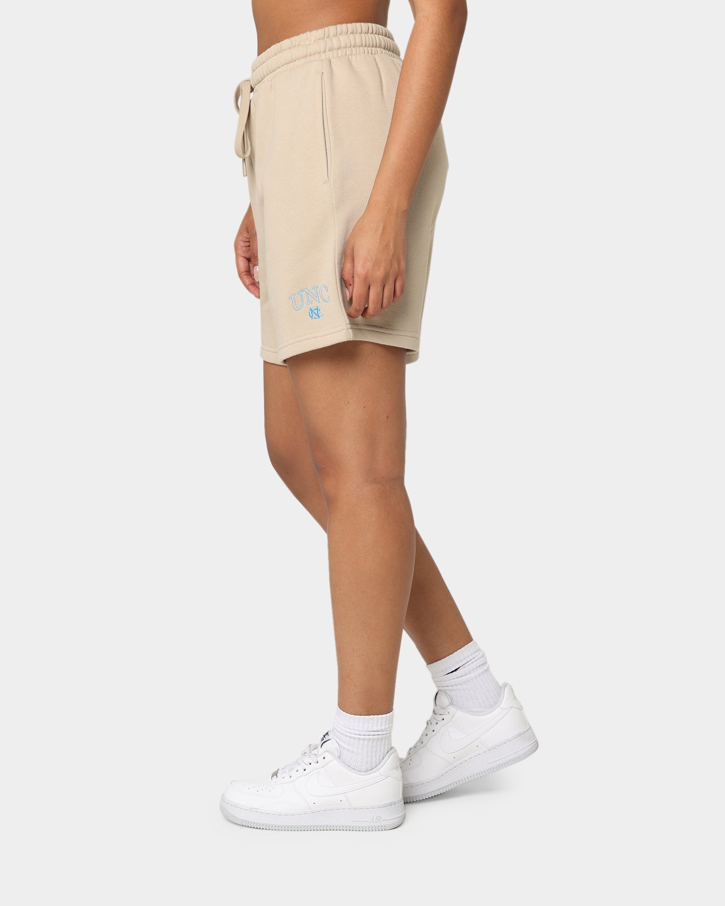 National Collegiate Athletic Association Women's UNC Tar Heels Vintage Embroidered High Waisted Shorts Clay、mySite、zt4zffjzw