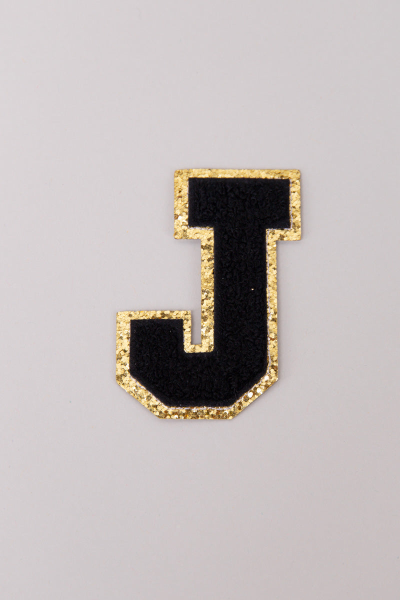 Chenille Adhesive Letter Patches- Black 5.5cm、mySite、hinf8tx79