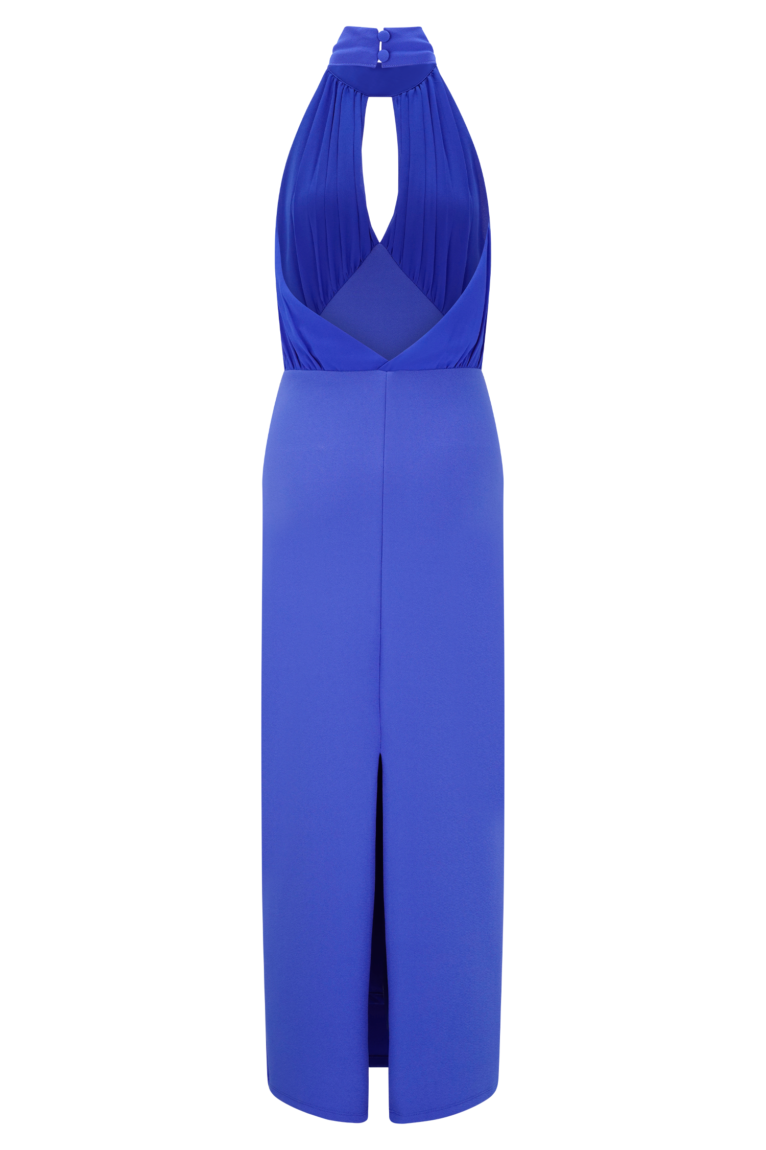Mierah Halter Midi Dress - Cobalt Blue、mySite、solidvoid