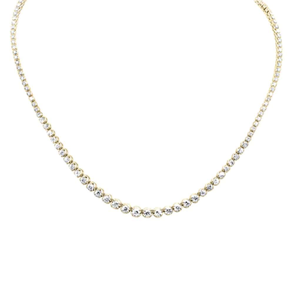Graduated Natural Diamond Tennis Necklaces 14K Gold BEST BUY!、mySite、g9winljtr
