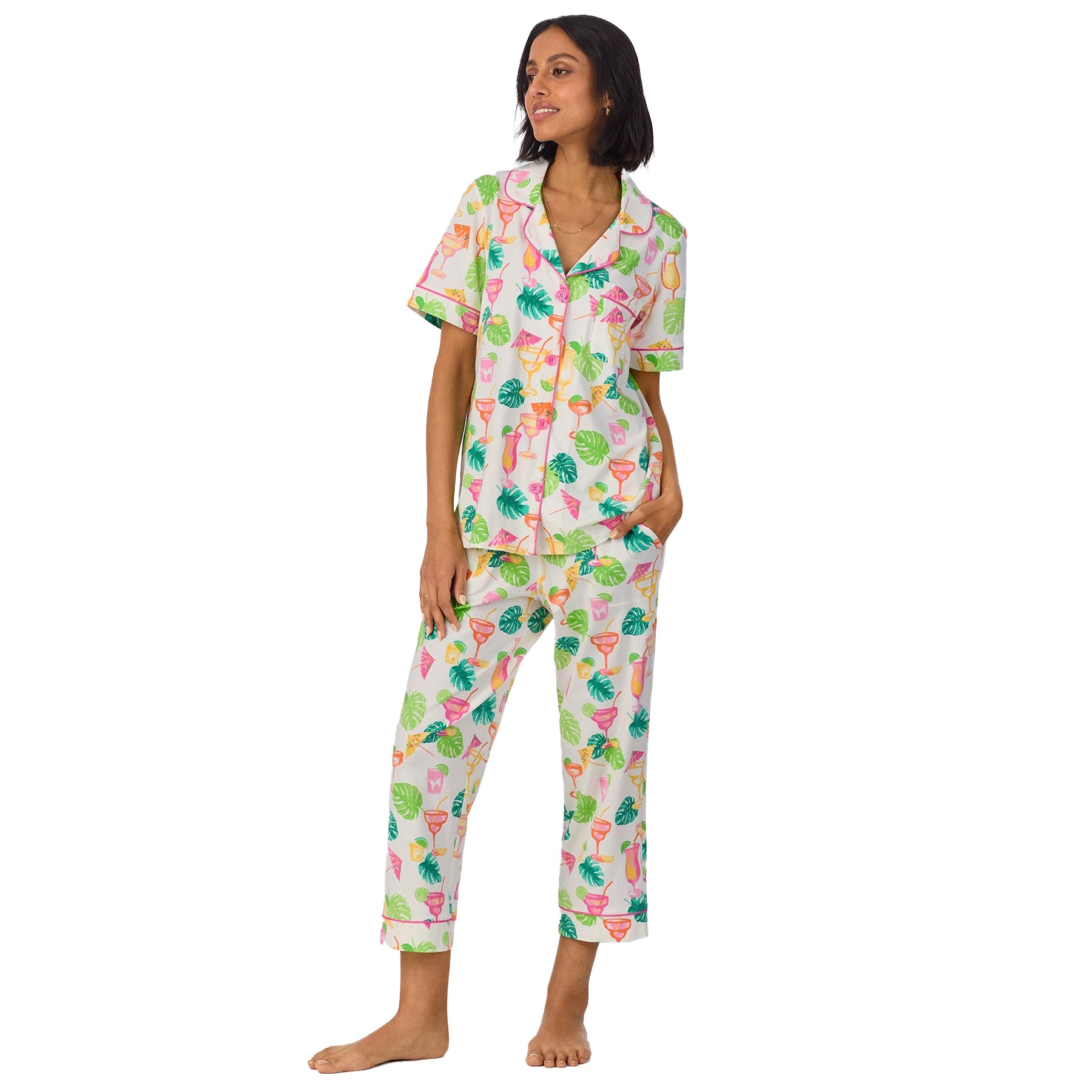  Bed Head Short Slv Cropped Pant Pj Set、mySite、justintrudeaud