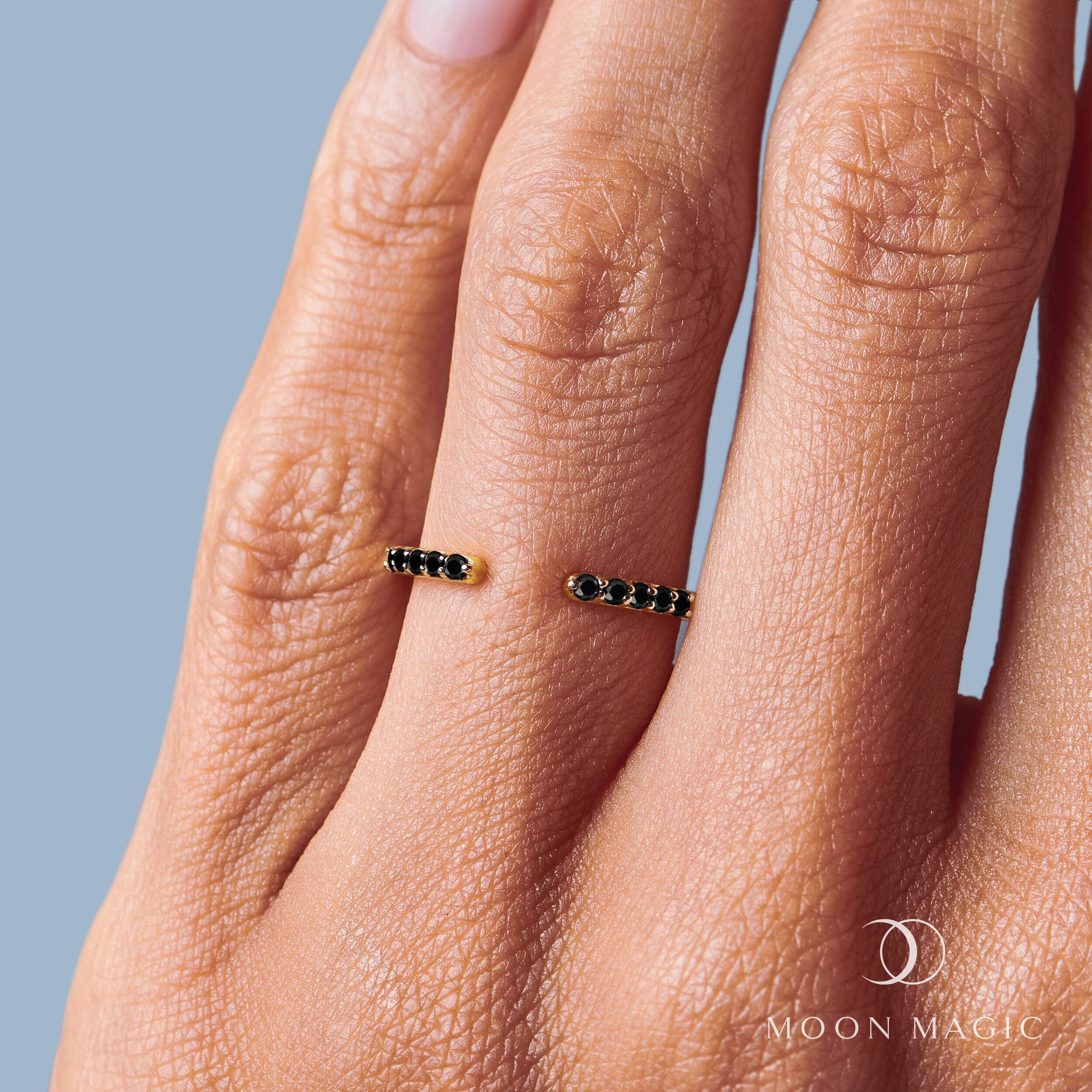 Black Spinel Ring - Twinkling Band、mySite、hinf8tx79