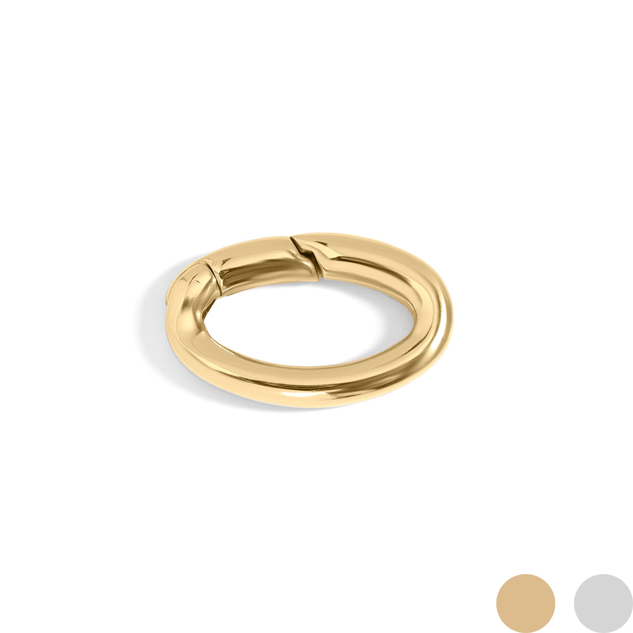 18K Gold PVD Stainless Steel Oval Carabiner / ENC0033、mySite、dreamappss