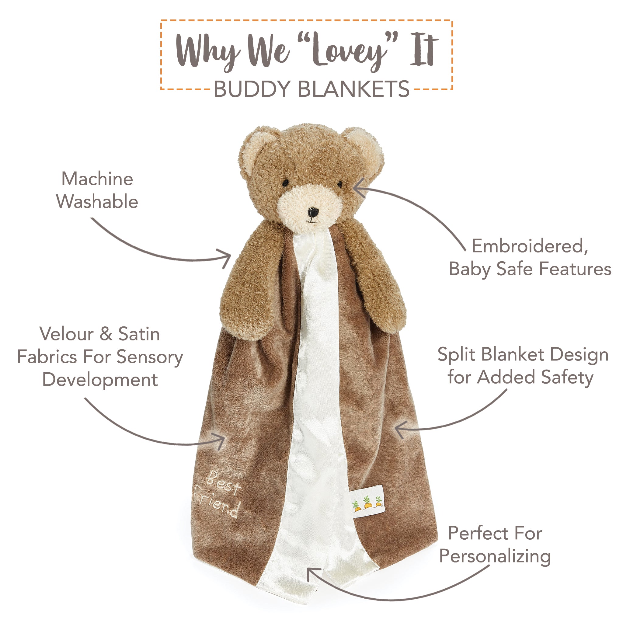 Cubby the Bear Buddy Blanket、mySite、g9winljtr
