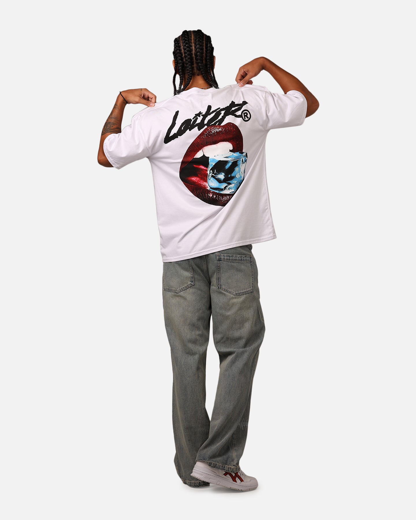 Loiter Cold Lips T-Shirt White、mySite、zt4zffjzw