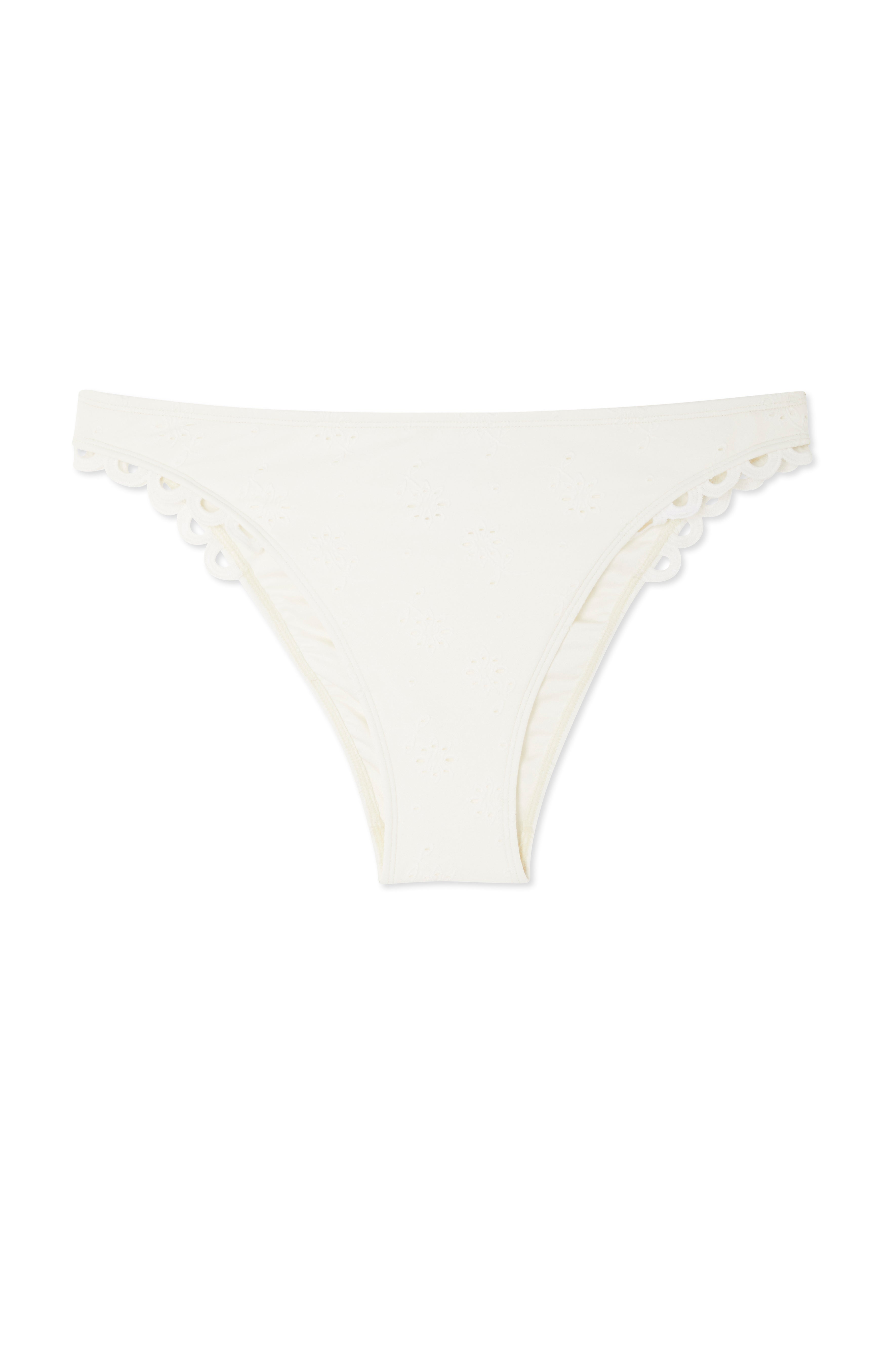 Broderie White Bikini Brief、mySite、solidvoid