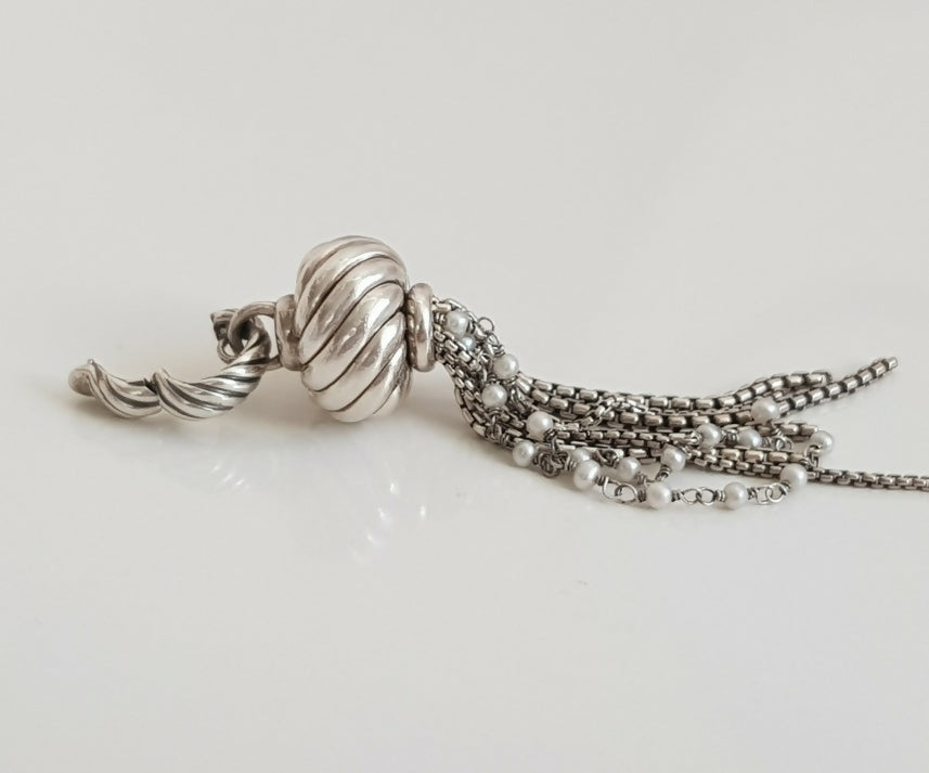 David Yurman Sculpted Pearl Tassel Pendant、mySite、hinf8tx79