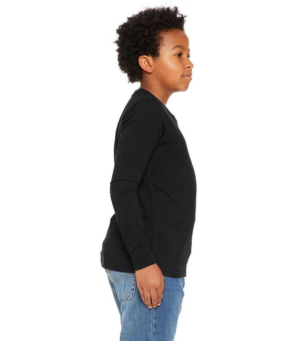 Bella + Canvas Youth Jersey Long Sleeve T-Shirt、mySite、noshort