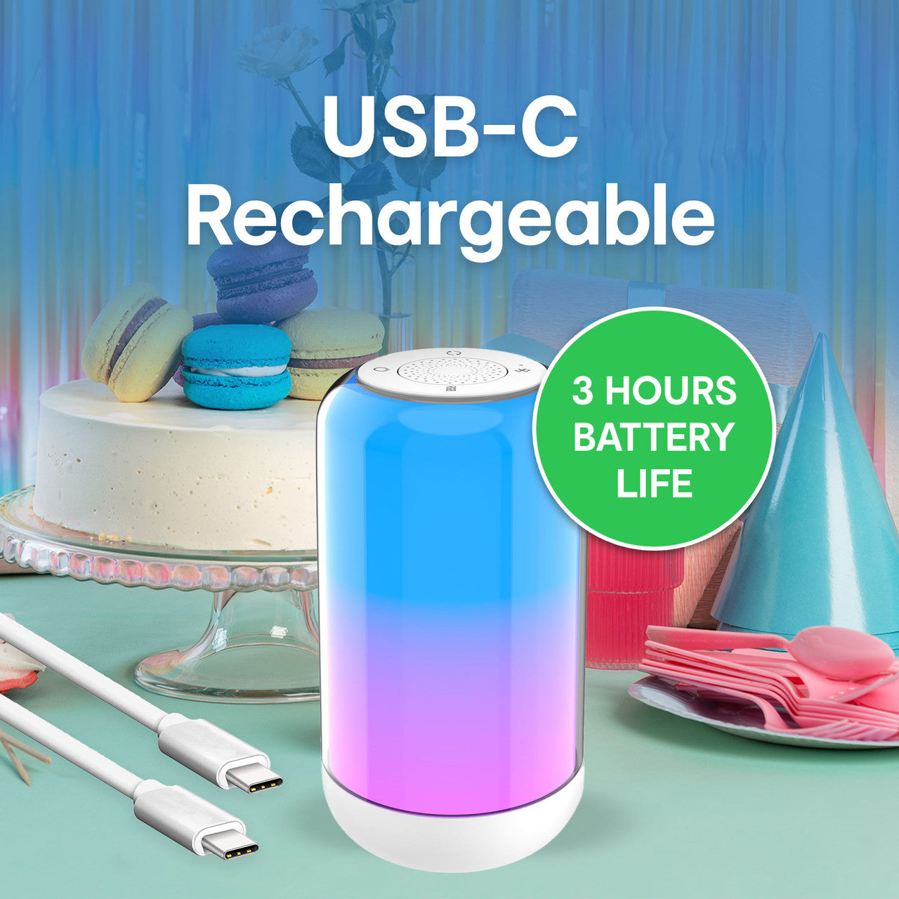 Laser Ambient Light Bluetooth Speaker (RGB)、mySite、camillekostekn