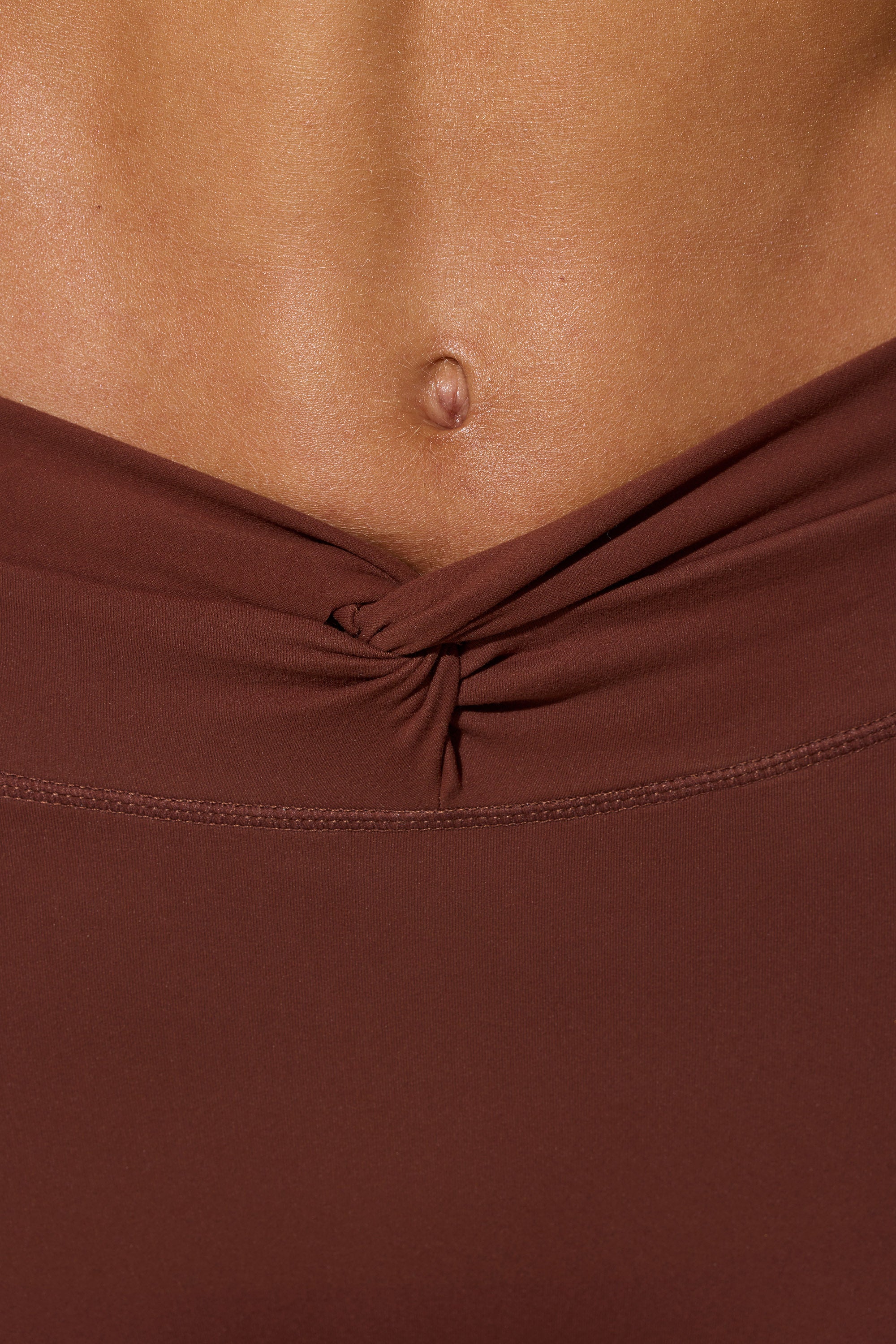 Full Length Leggings with Pockets in Chocolate、mySite、solidvoid