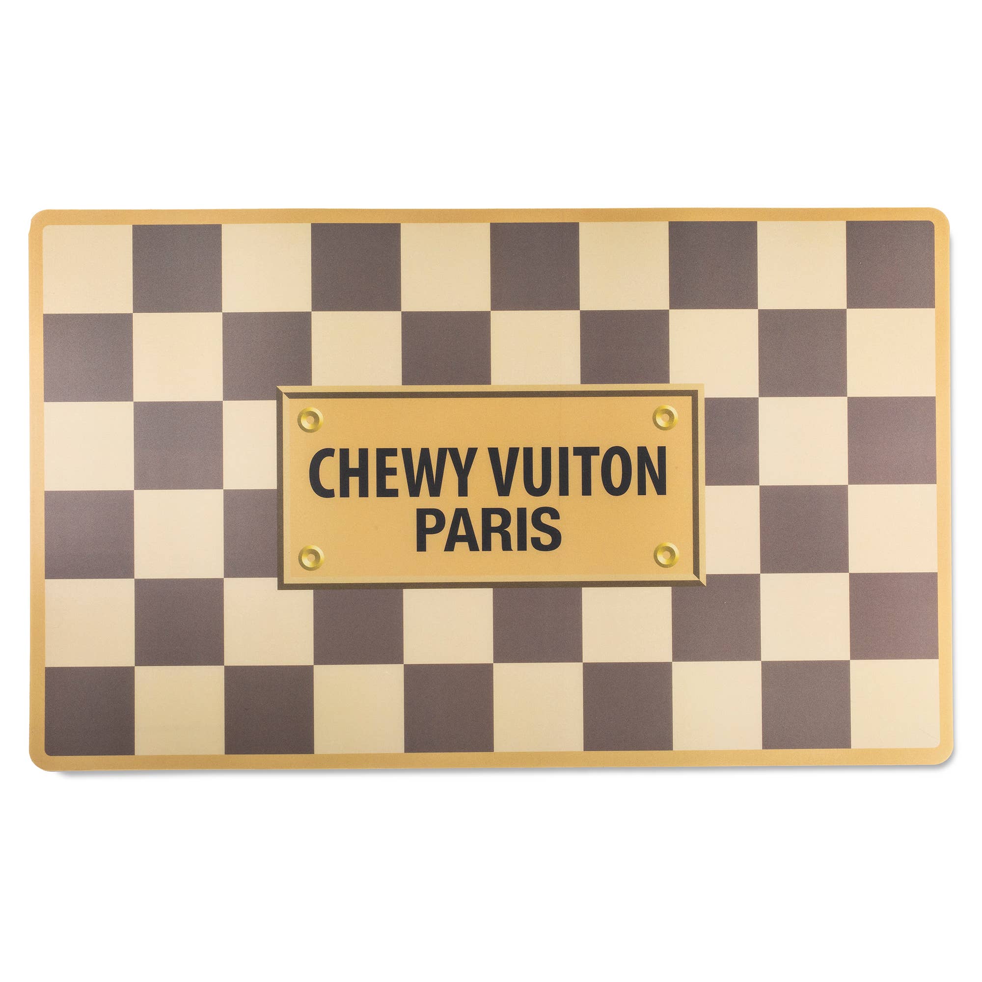 Checker Chewy Vuiton Placemats Haute Diggity Dog、mySite、g9winljtr