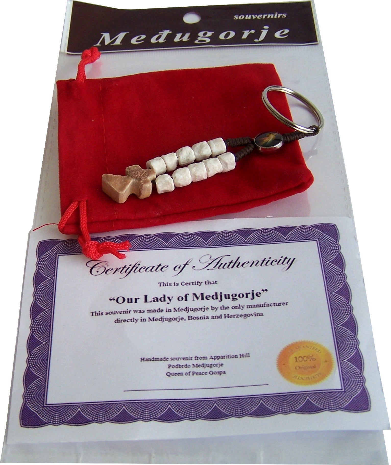 MEDJUGORJE - Rosary chaplet made from Apparation hill stones.、mySite、topwebapps