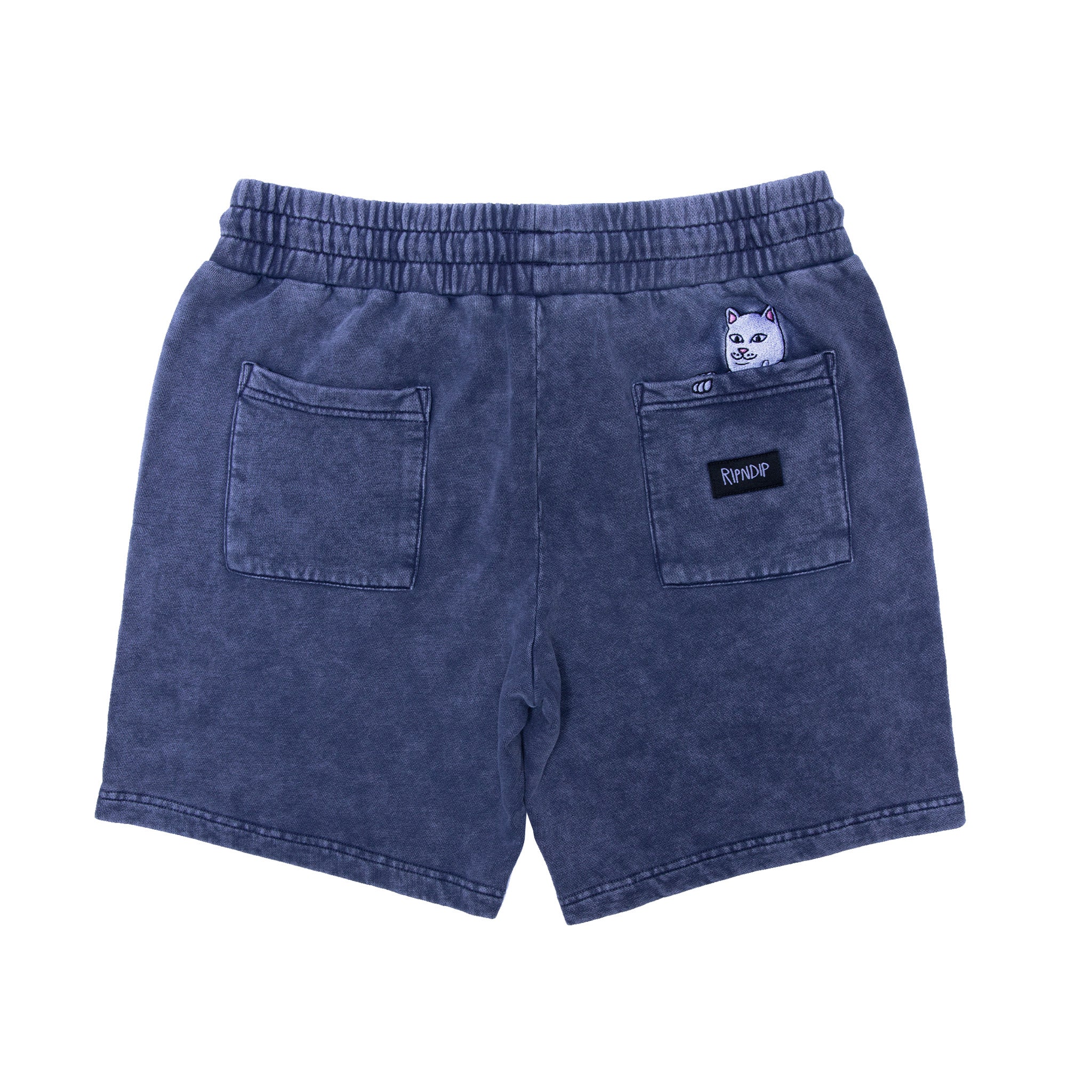  Peek A Nermal Sweatshorts (Navy Acid Wash)、mySite、merchandisen