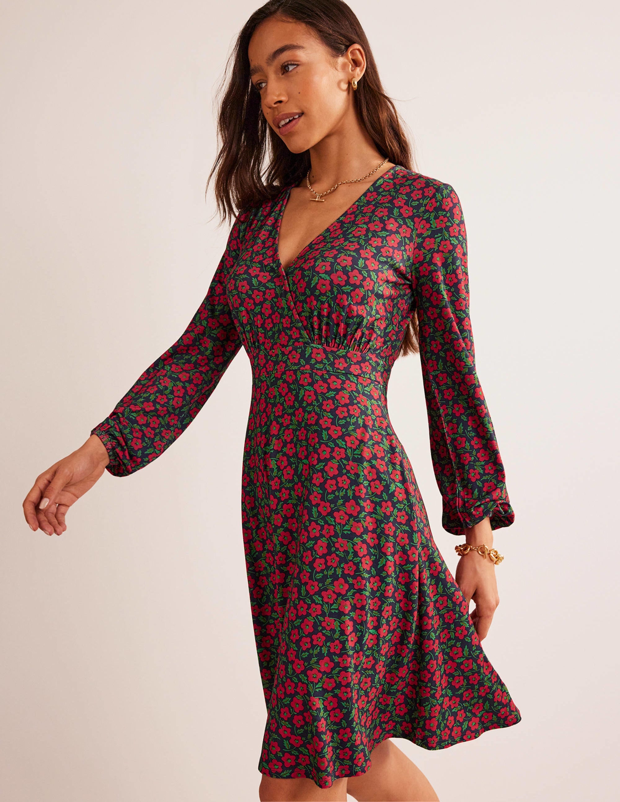  Willow Jersey Dress-Hot Pepper, Petal Pop、mySite、ashleygrahame