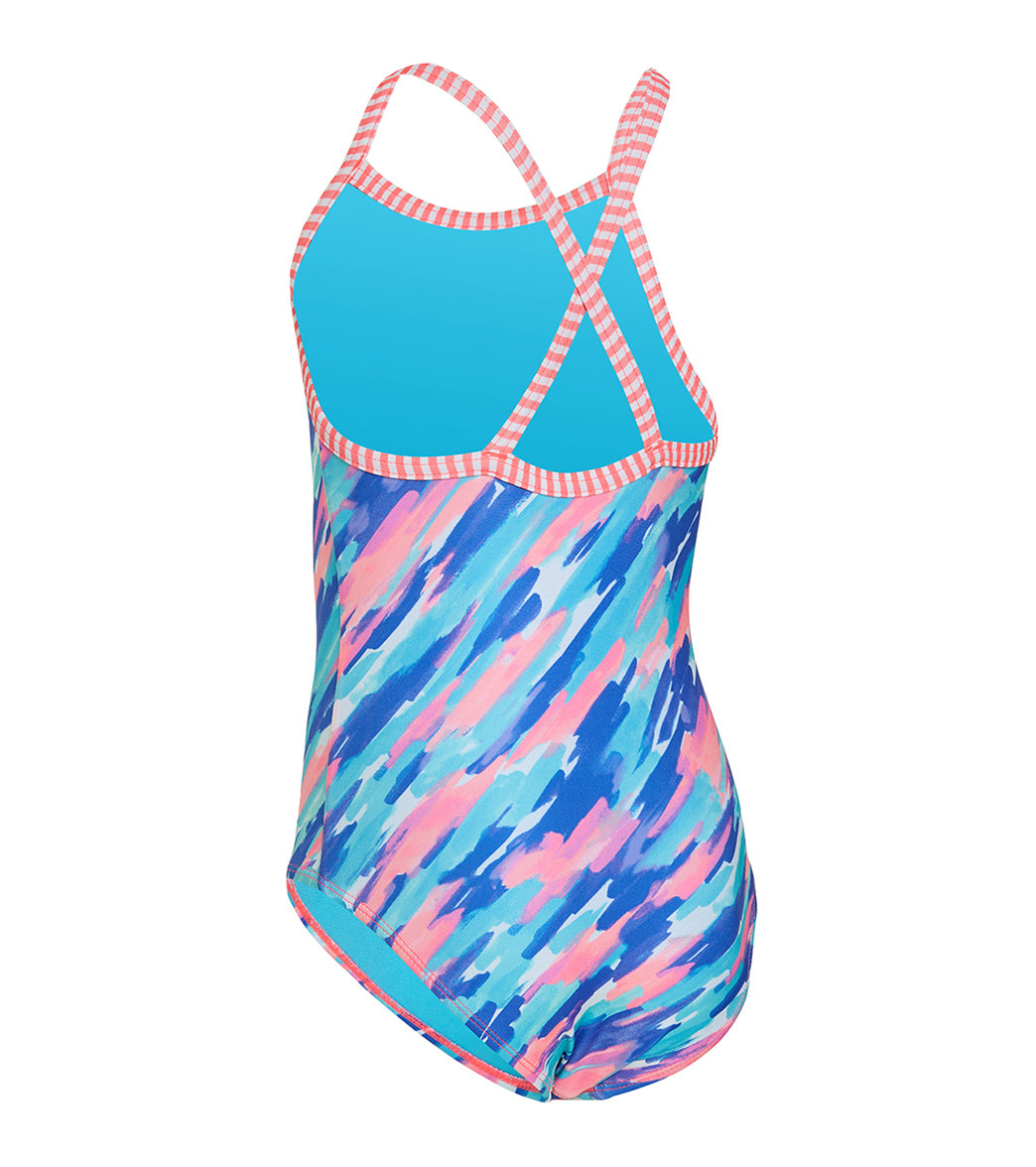 Dolfin Uglies Girls' Cloud Dancer Printed One Piece Swimsuit (Big Kid)、mySite、noshort