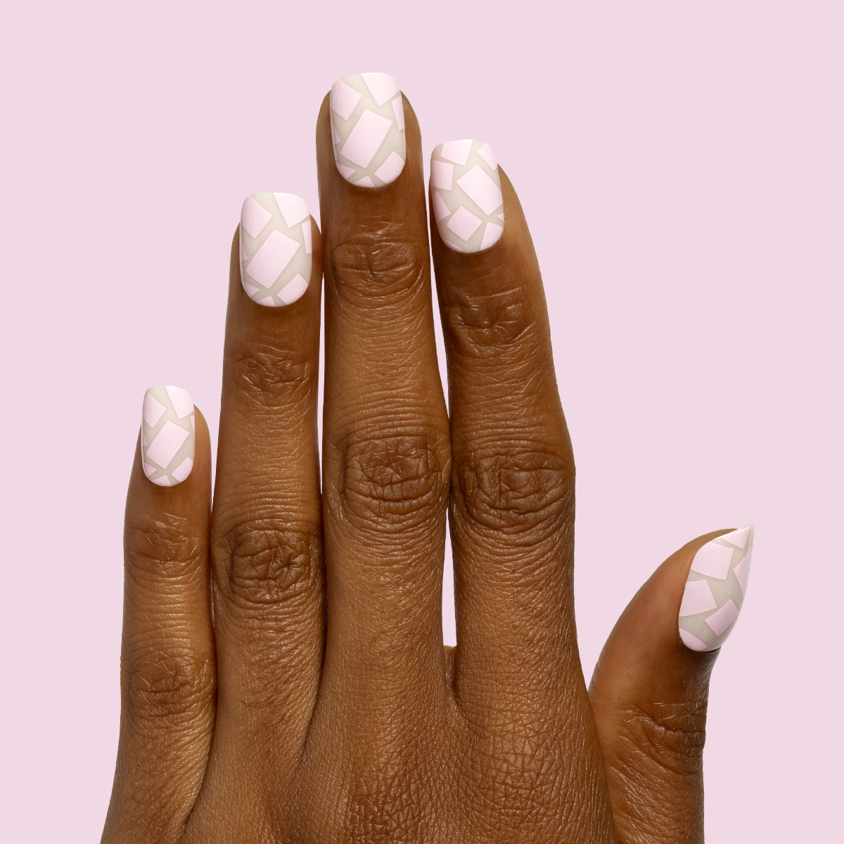 Scattered Squares - Tab Press-On | Short | Squoval - Part of Set、mySite、solidvoid