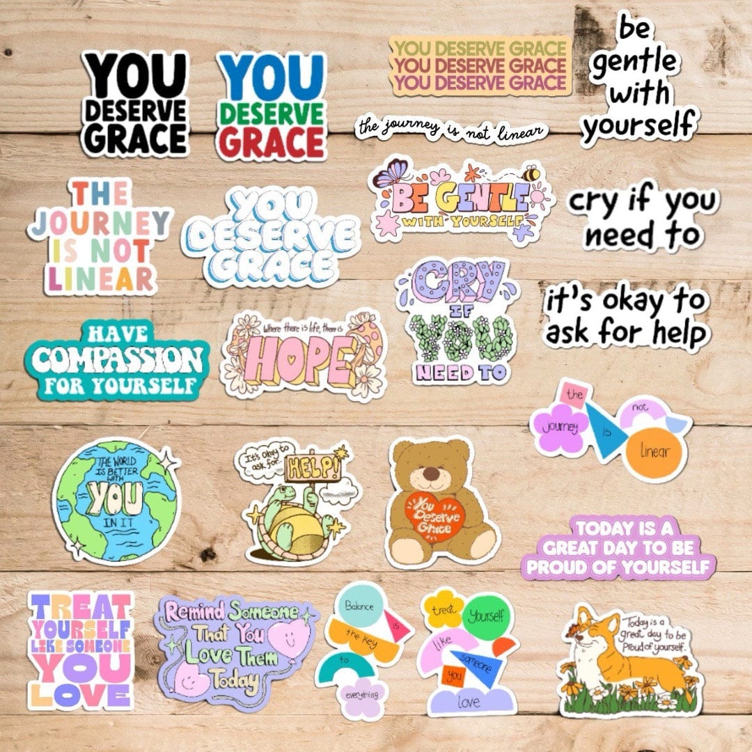  Mental Health Sticker 23 Pack - Grace、mySite、elrpsem3k