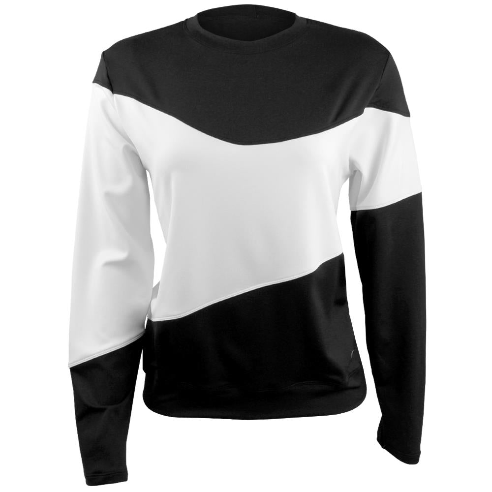 Sofibella Women's Monochrome Longsleeve Top - Black/White