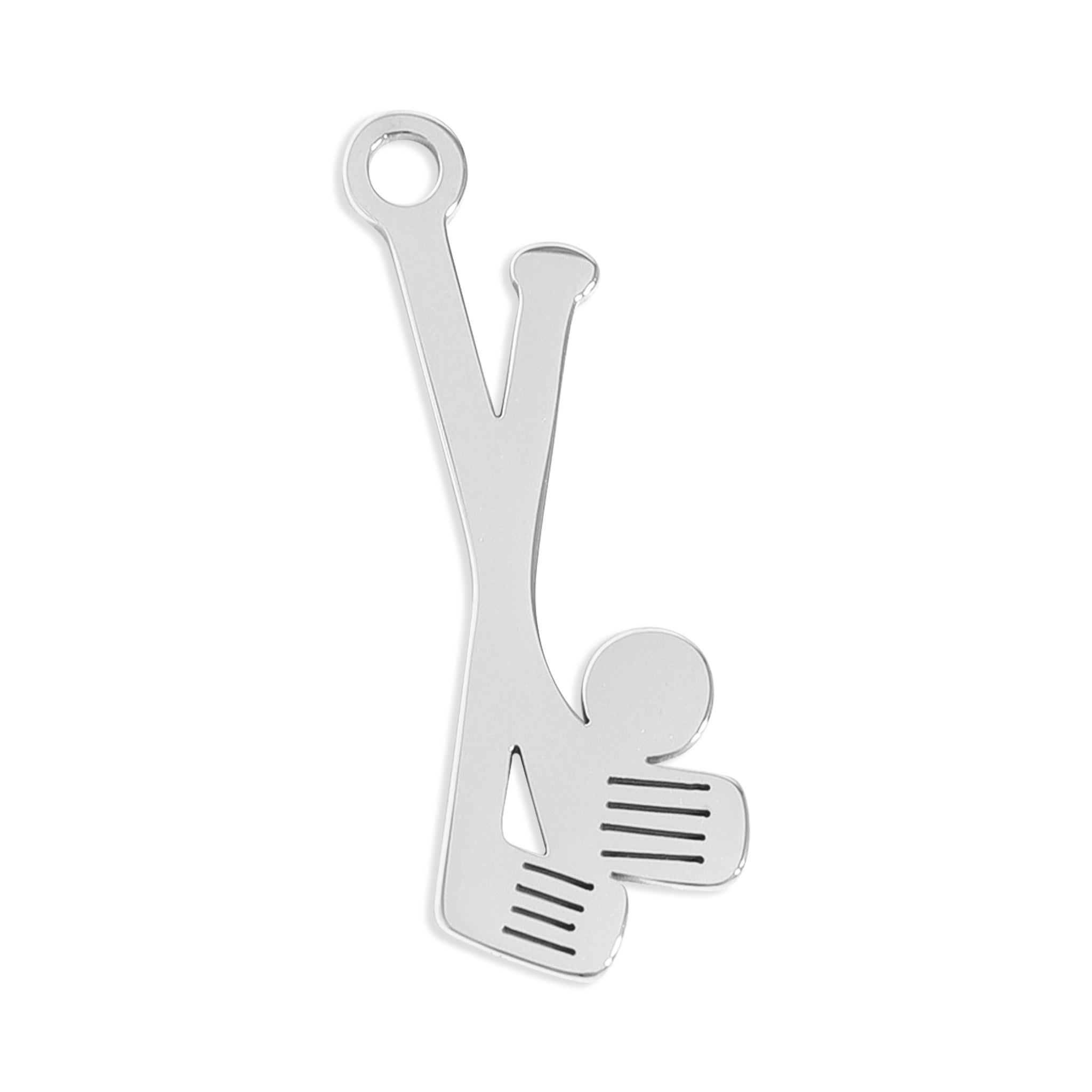 18K Gold PVD Stainless Steel Golf Club Charm / PDL0157、mySite、dreamappss