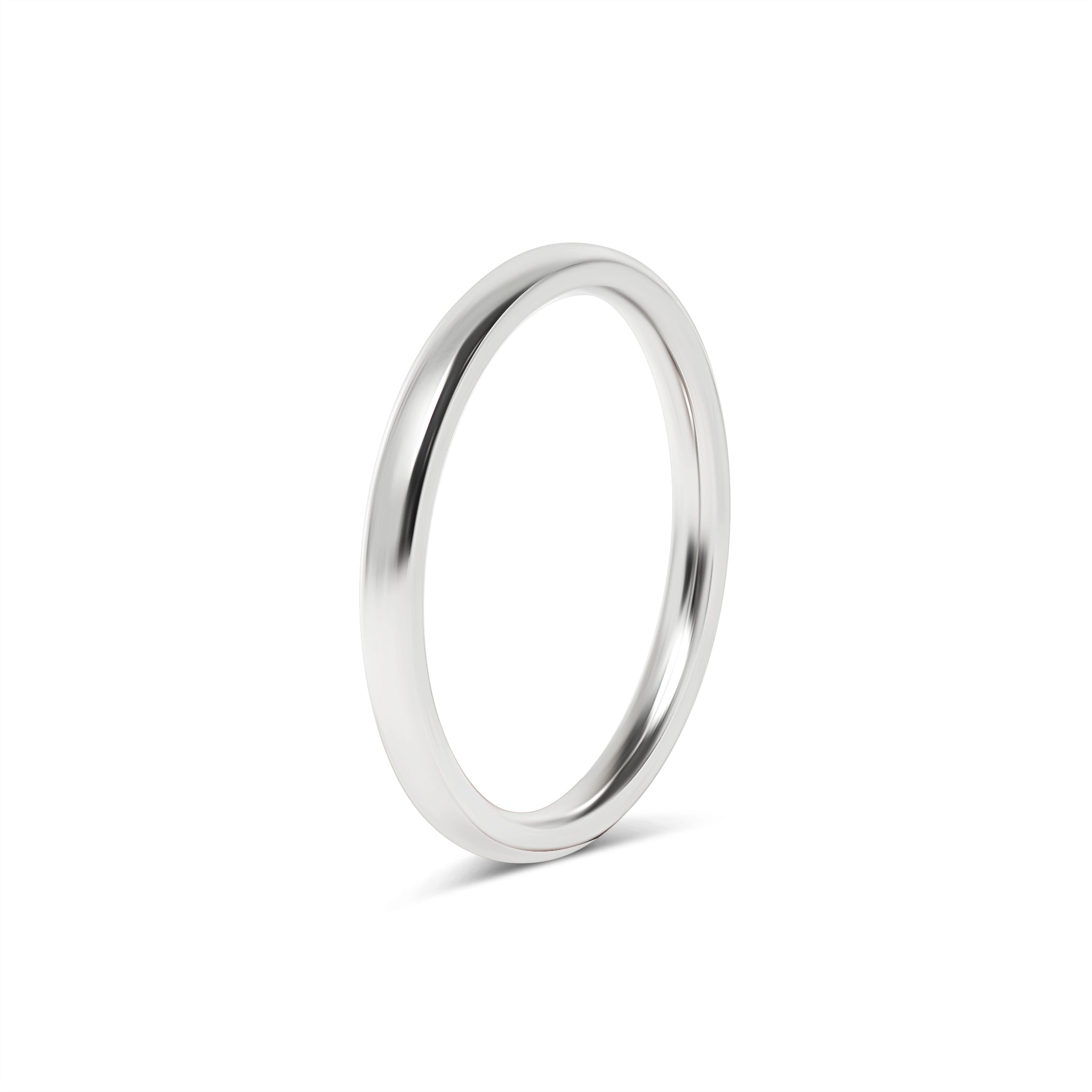 Highly Polished Rounded Stainless Steel Blank Ring 2mm - 6mm / CFR3029、mySite、dreamappss