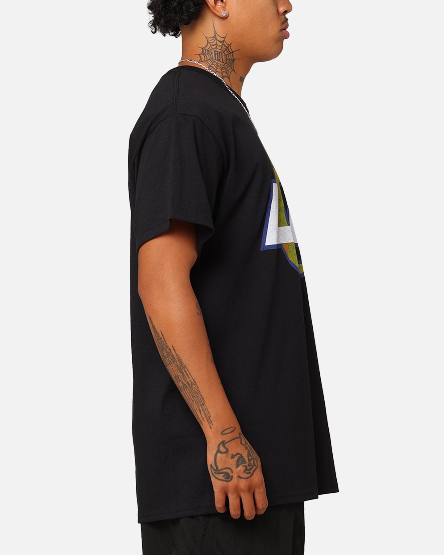 Majestic Athletic Los Angeles Rams Team Crest T-Shirt Black、mySite、zt4zffjzw