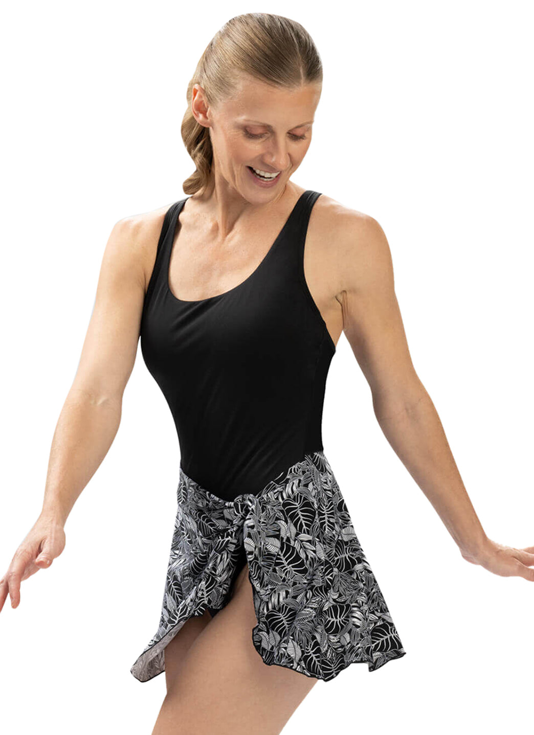 Dolfin Women's Aquashapre Printed Scoop Neck Swim Dress、mySite、noshort