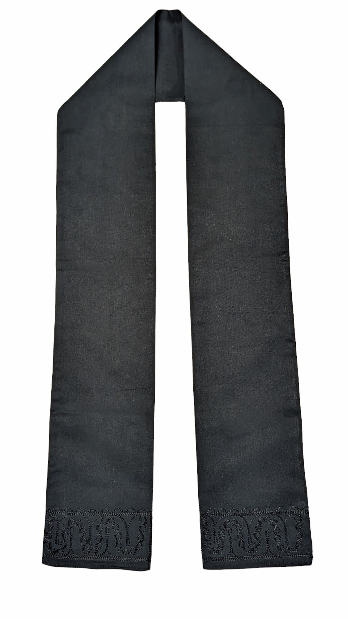 Dupsie's Ebunoluwa Essence All Black embroidered African sash-DPH660S、mySite、solidvoid