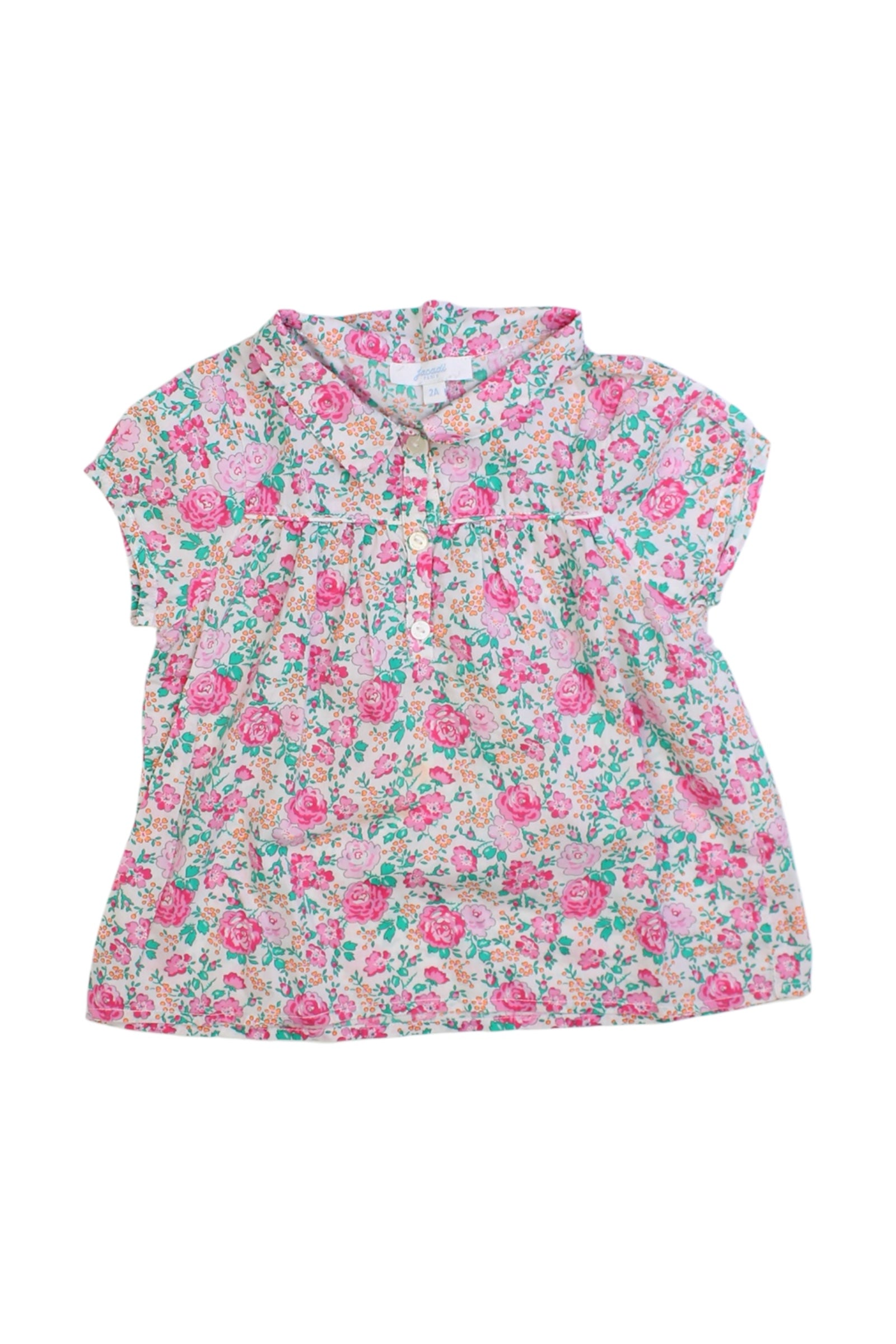Jacadi Floral Sleeveless Blouse 2T、mySite、g9winljtr
