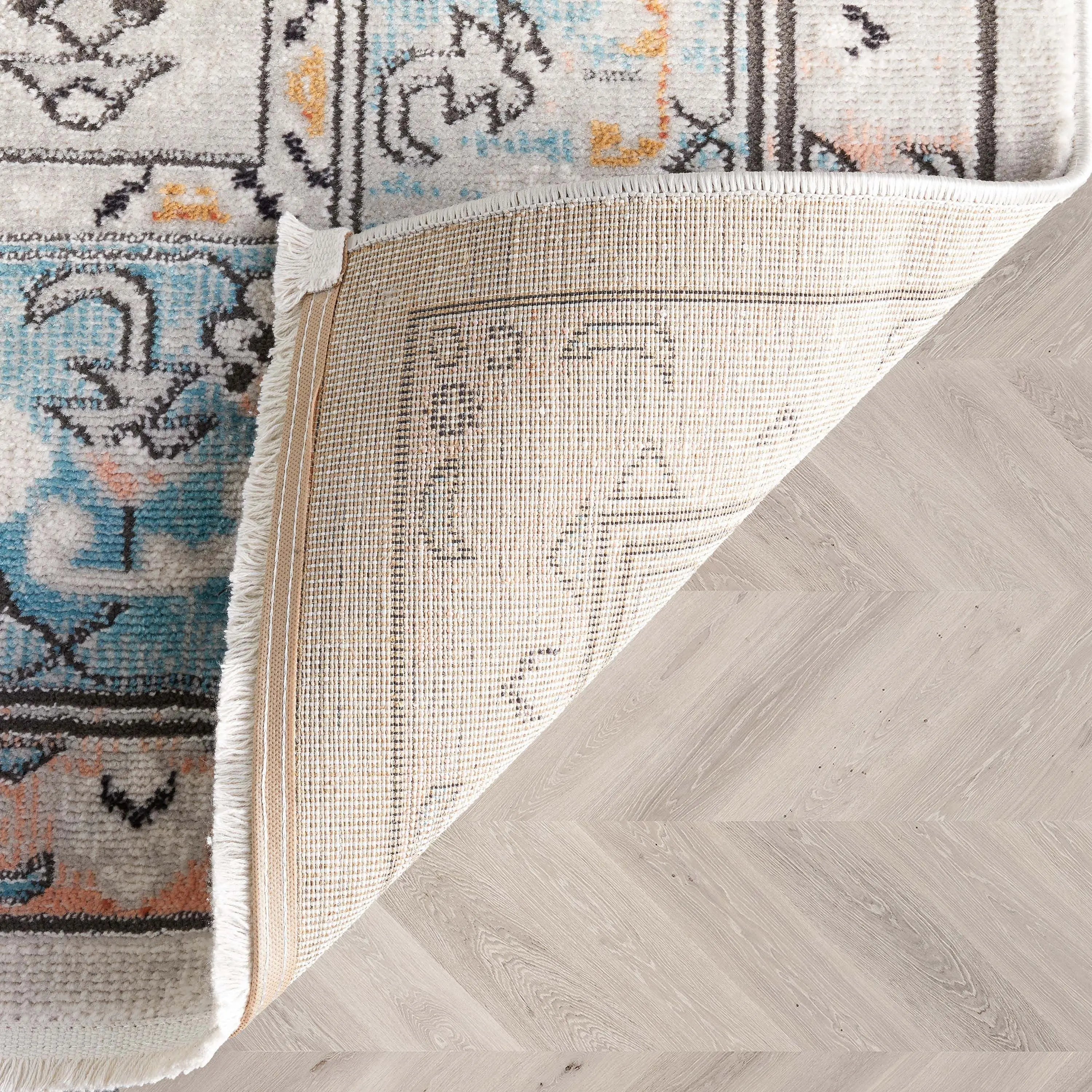 Jane Vintage Bohemian Aztec Tribal Blue Rug、mySite、gigharbornorthrealestate