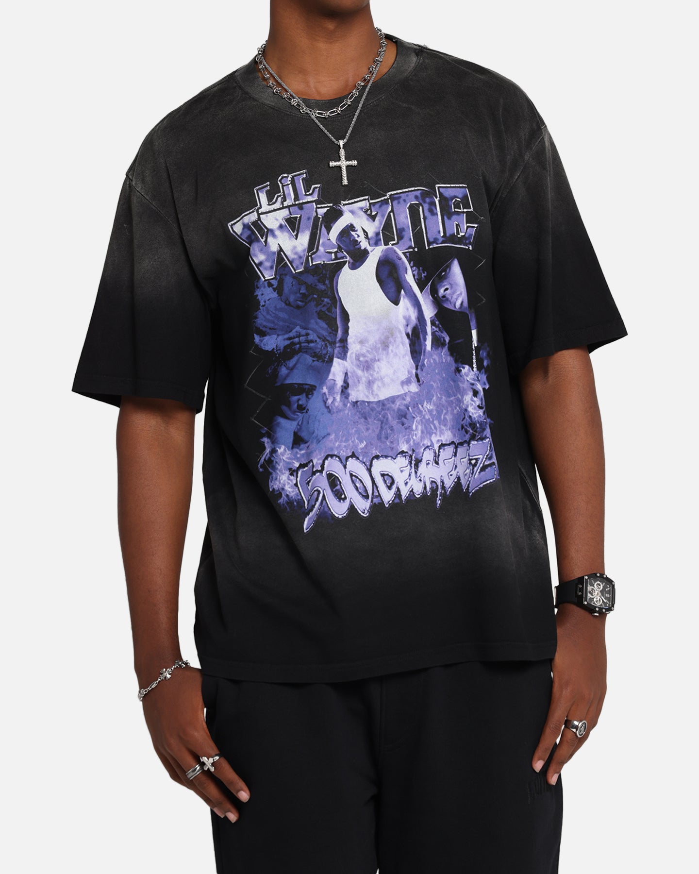 Lil Wayne Lil Wayne T-Shirt Black Wash、mySite、zt4zffjzw
