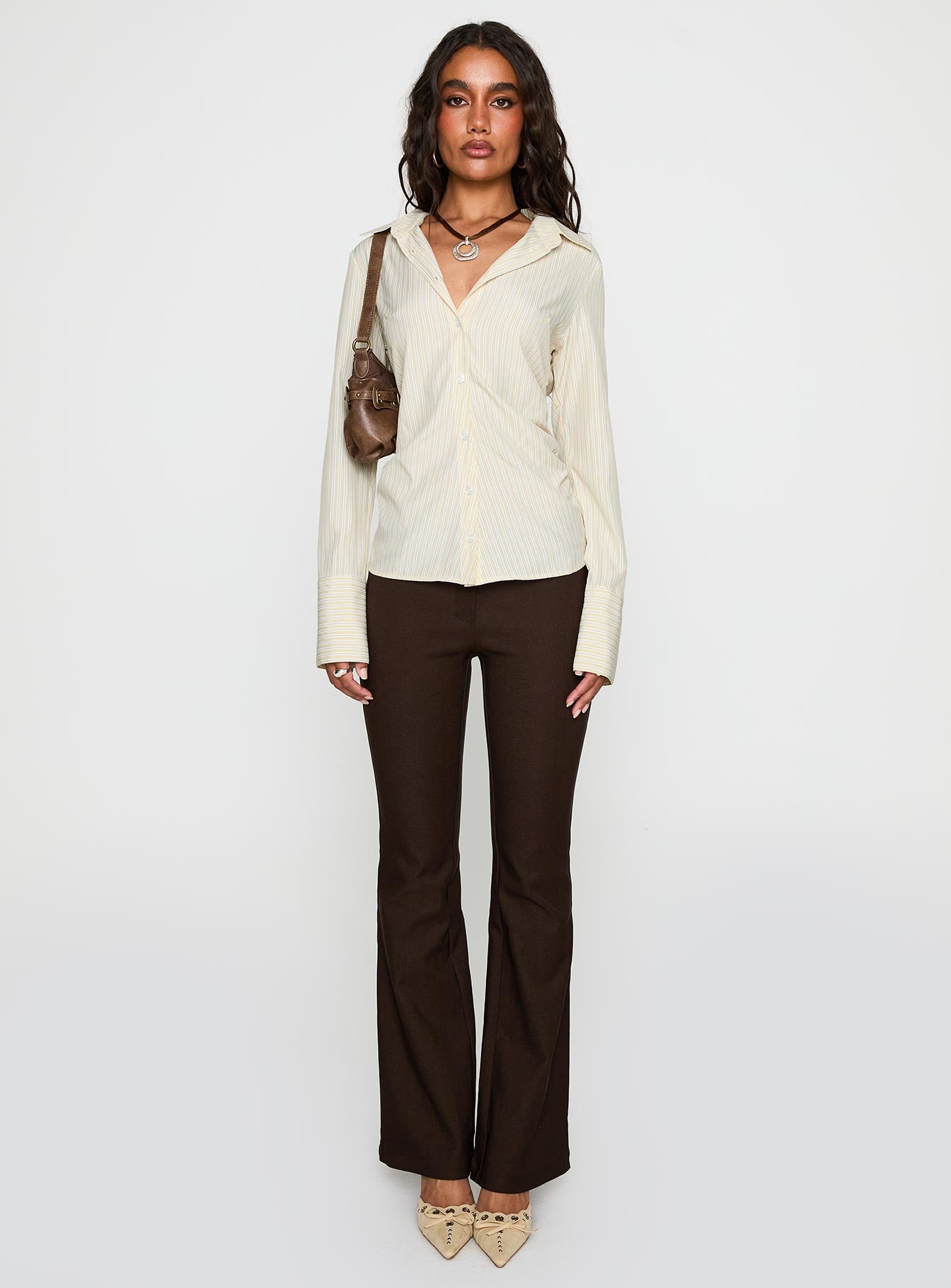 Rush Hour Long Sleeve Top Yellow Stripe、mySite、solidvoid