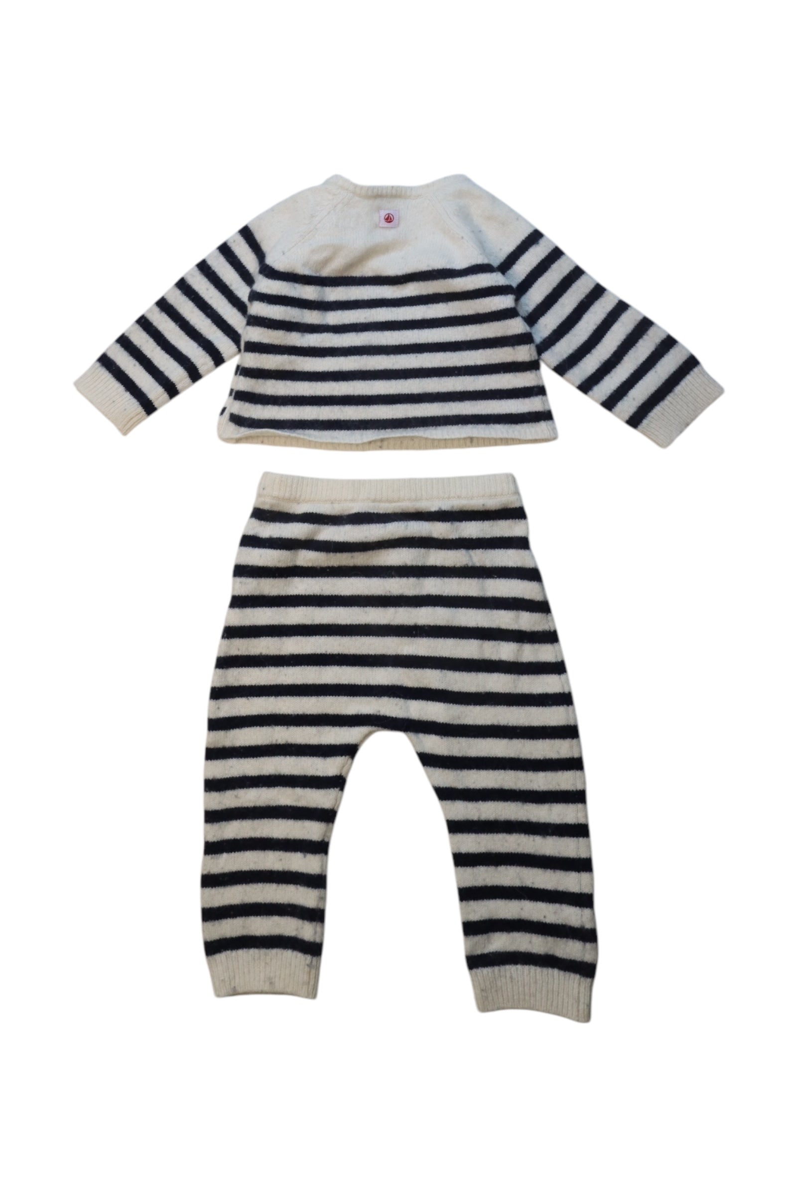Petit Bateau Striped Knit Set 6-12M、mySite、g9winljtr