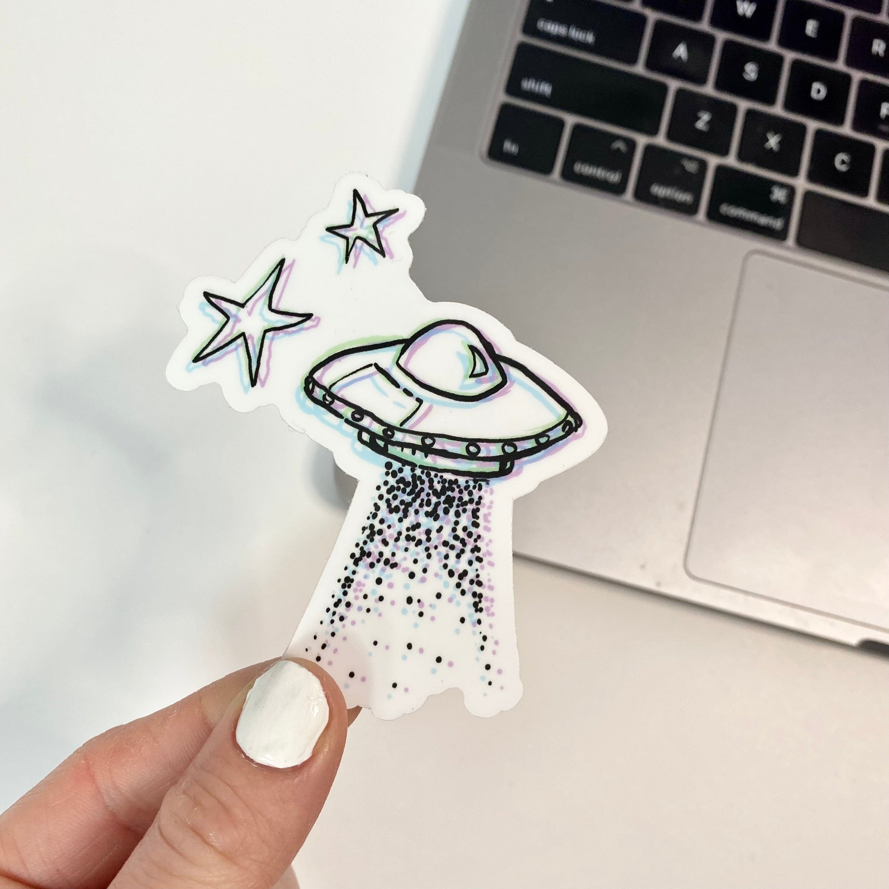  UFO and Stars Sticker、mySite、elrpsem3k