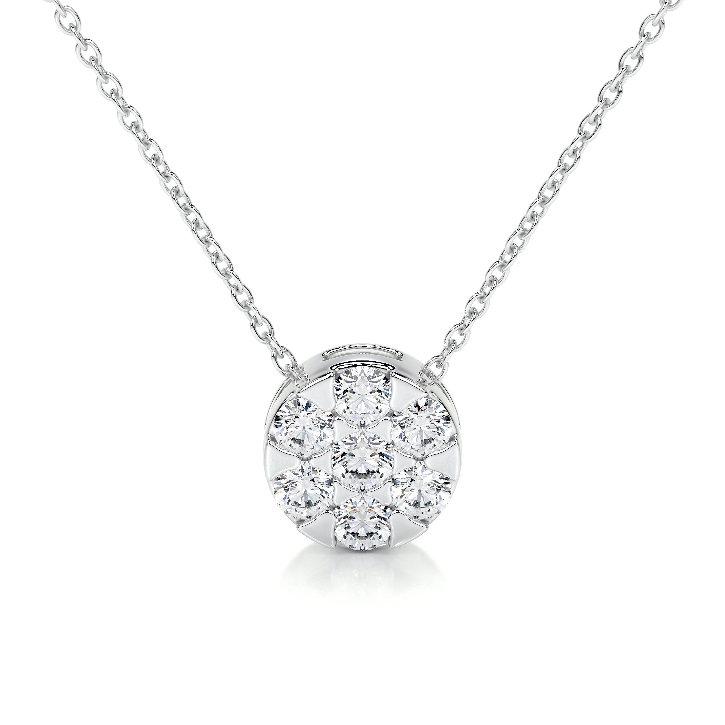 Josie Lab Grown Diamond Pendant (0.50 Carat) -18K White Gold、mySite、hinf8tx79
