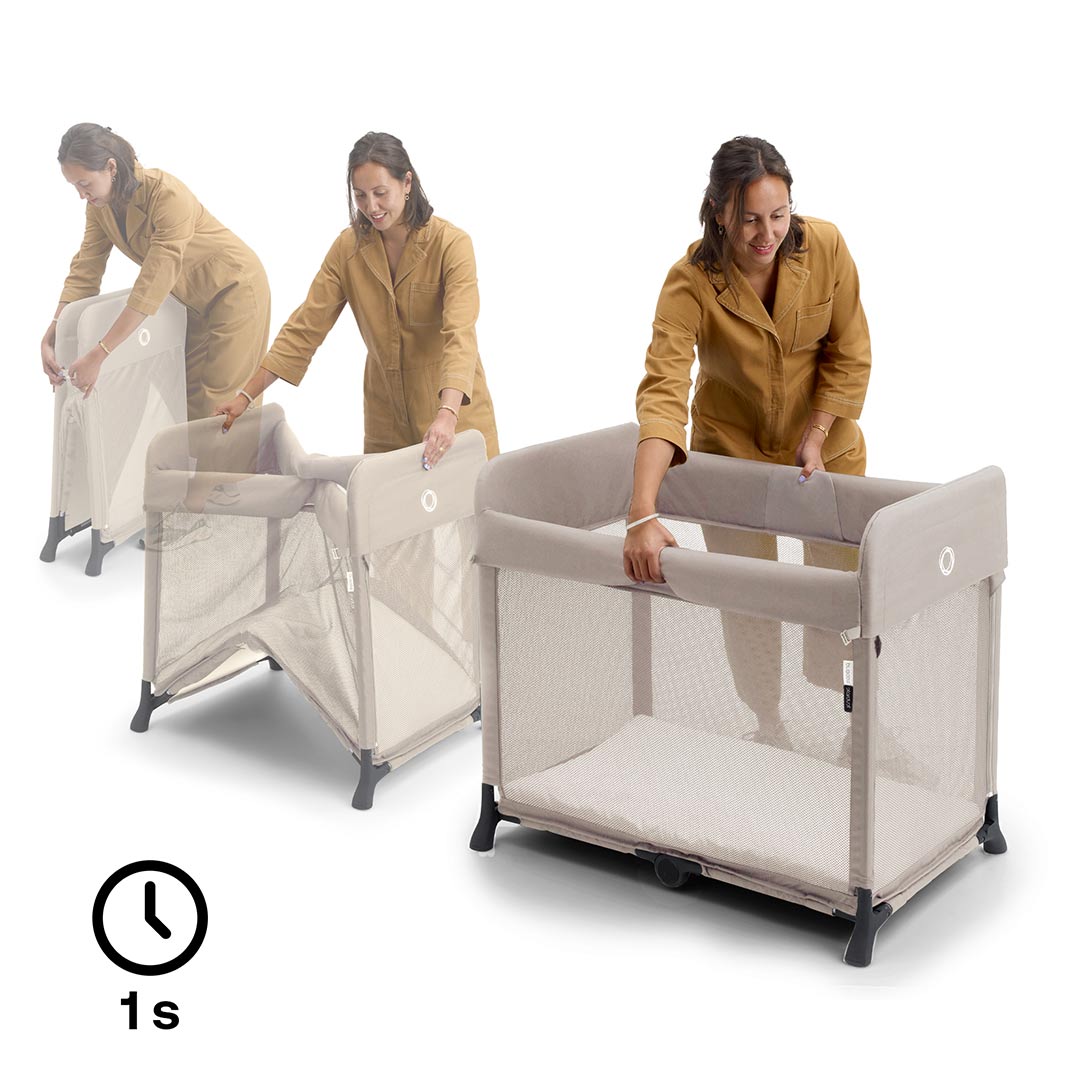  Bugaboo Stardust Travel Cot - Desert Taupe、mySite、merchandisen