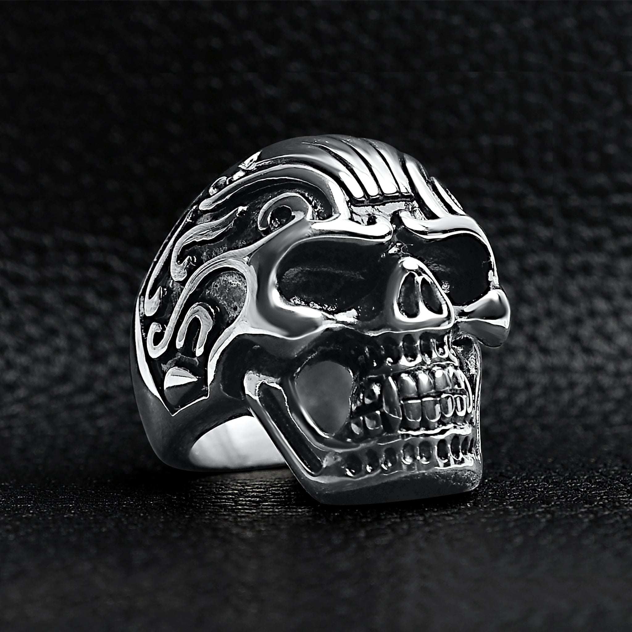 Detailed Skull Stainless Steel Ring / SCR4051、mySite、dreamappss