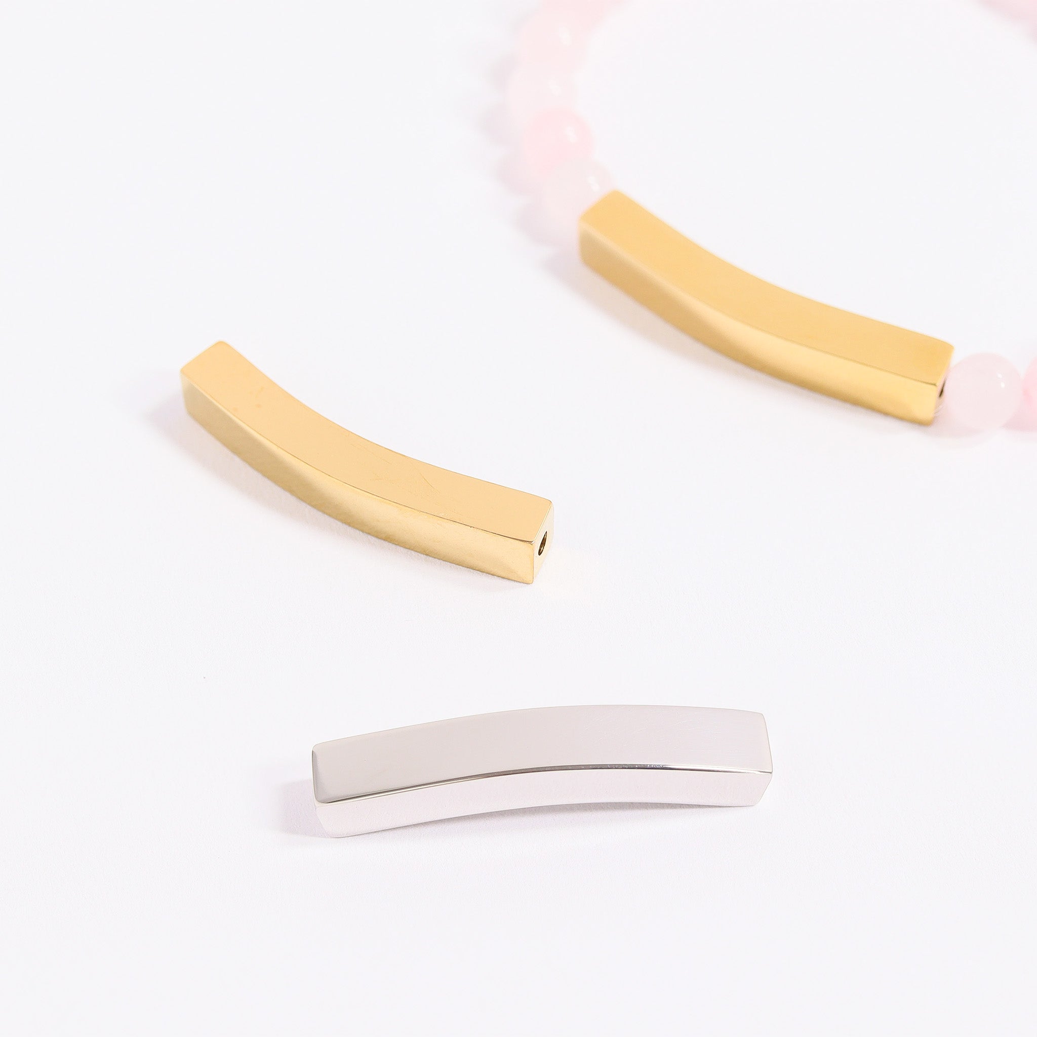 18K Gold PVD Stainless Steel Engravable Bar / SBB0357、mySite、dreamappss