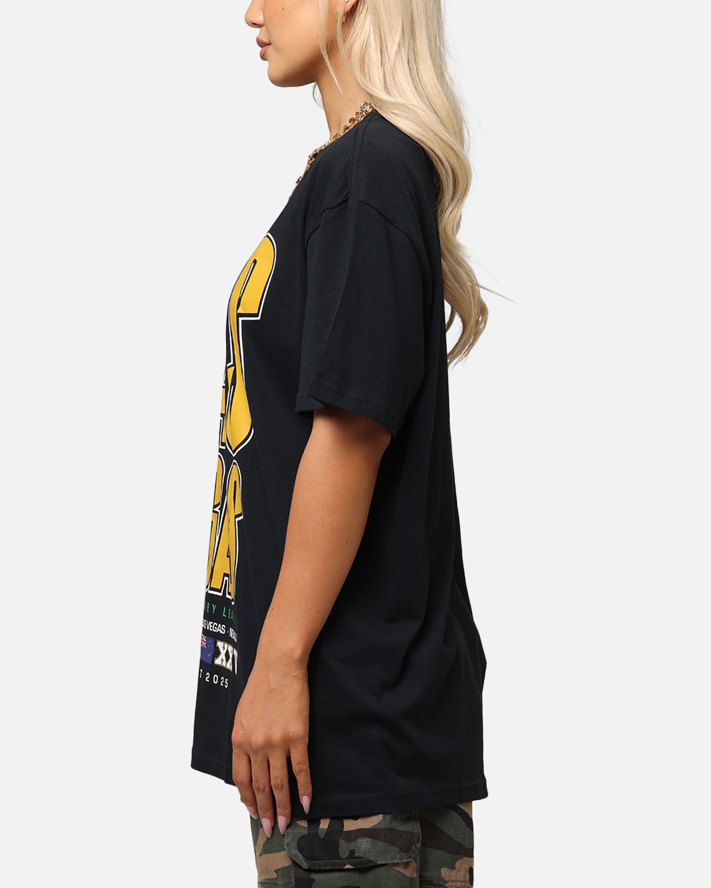 Bleacher Athletic NRL 2025 Las Vegas Round T-Shirt Black、mySite、zt4zffjzw